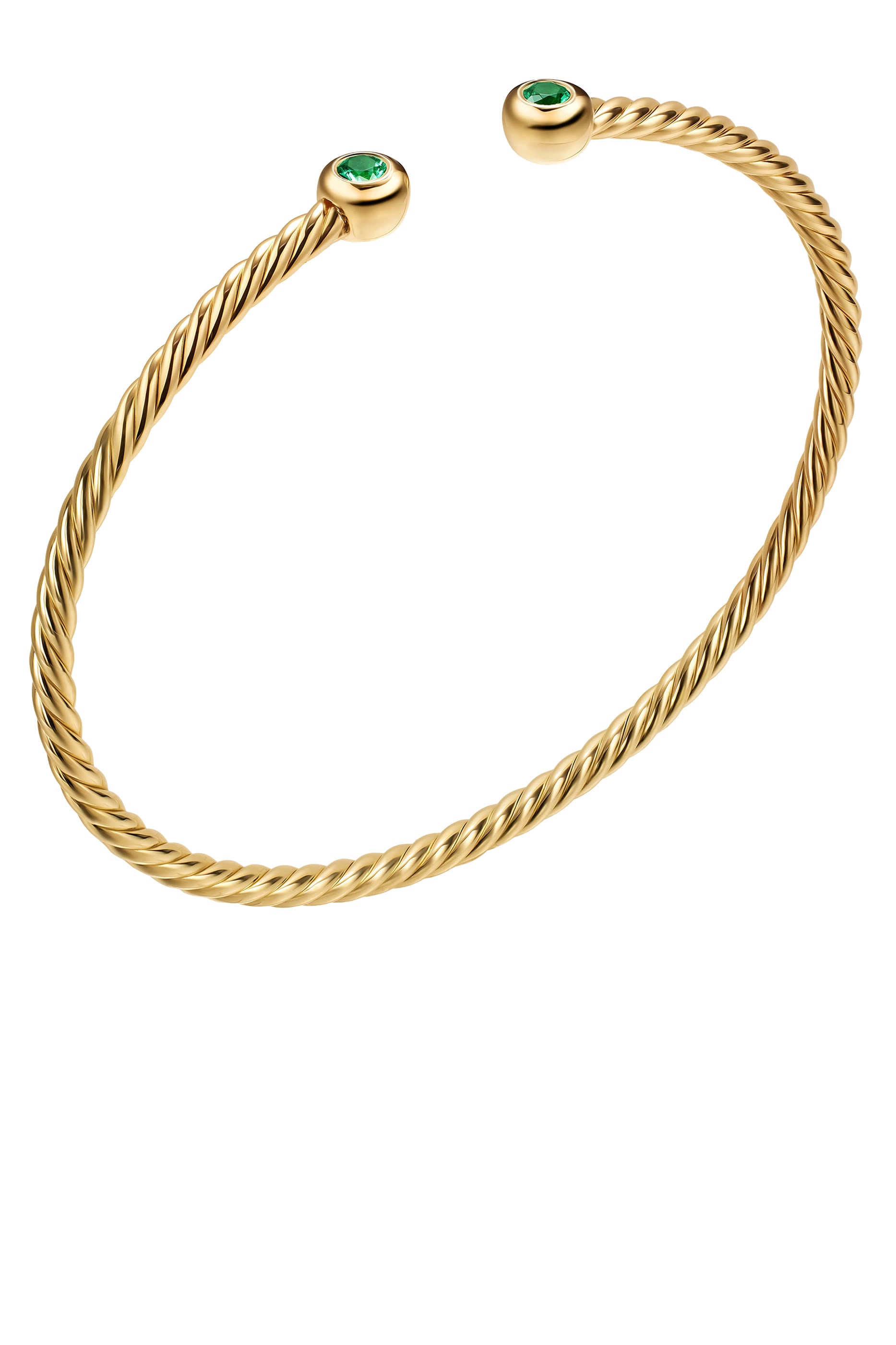  Micro Cablespira&reg; Flex Bracelet, 18K Yellow Gold