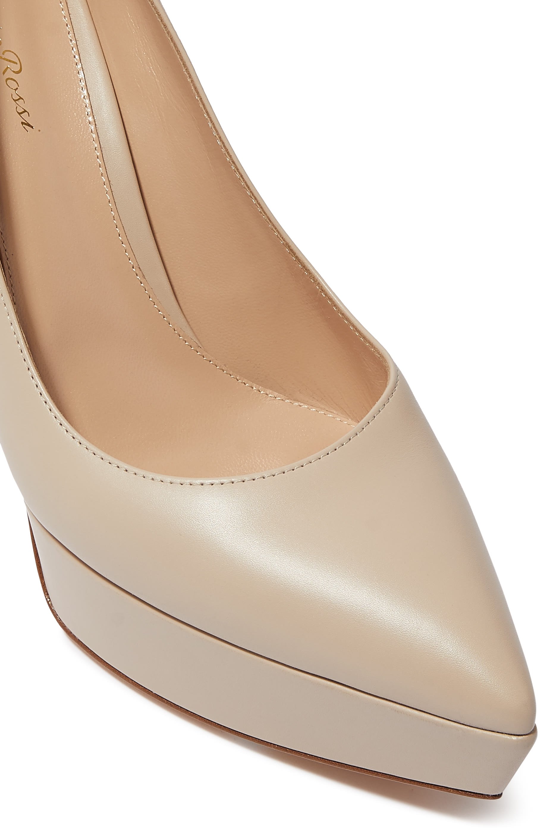 Dasha 85 Leather Platform Pumps