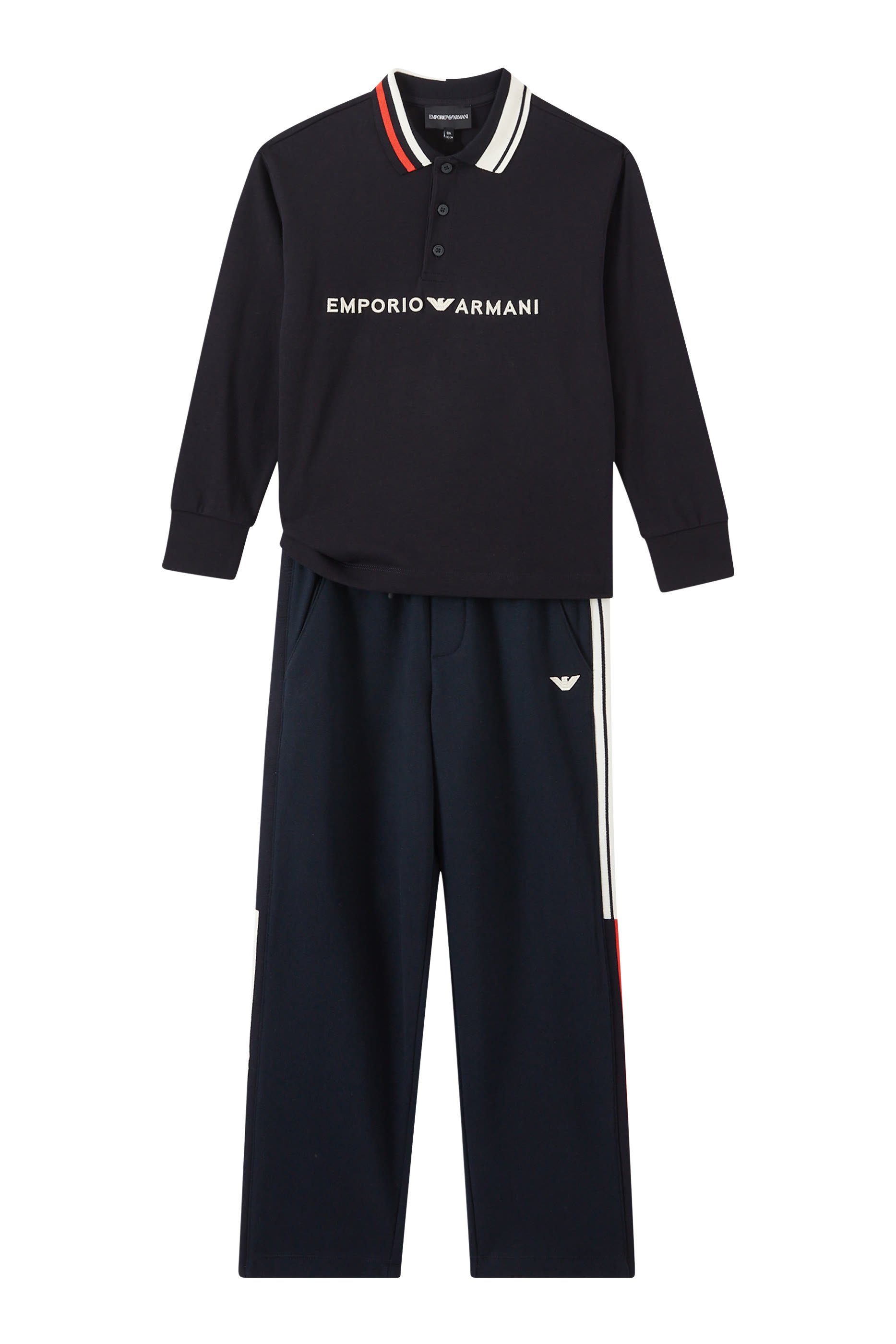 Kids Logo Embroidery Jersey Polo Shirt