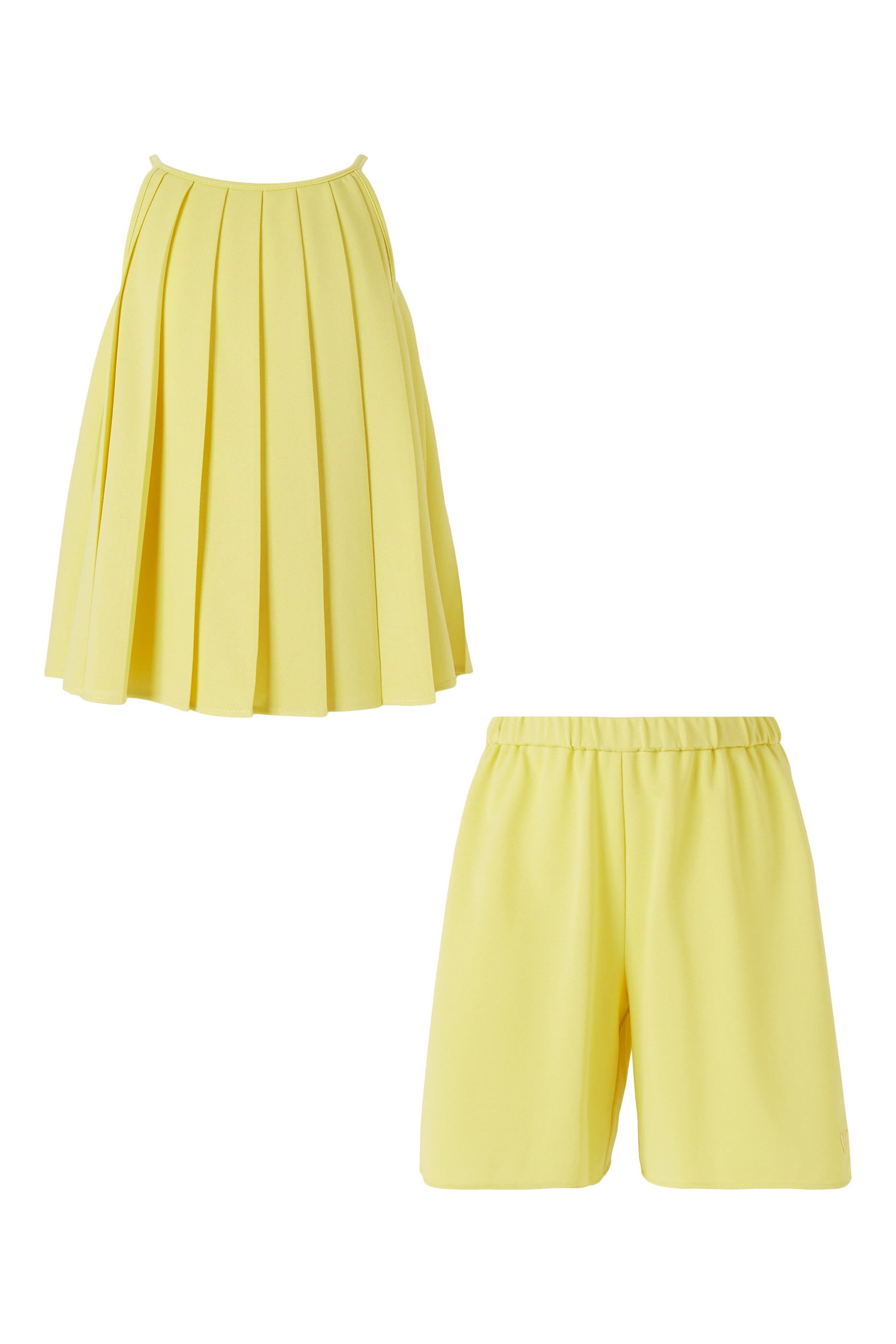 Kids  Pleated Top & Shorts Set