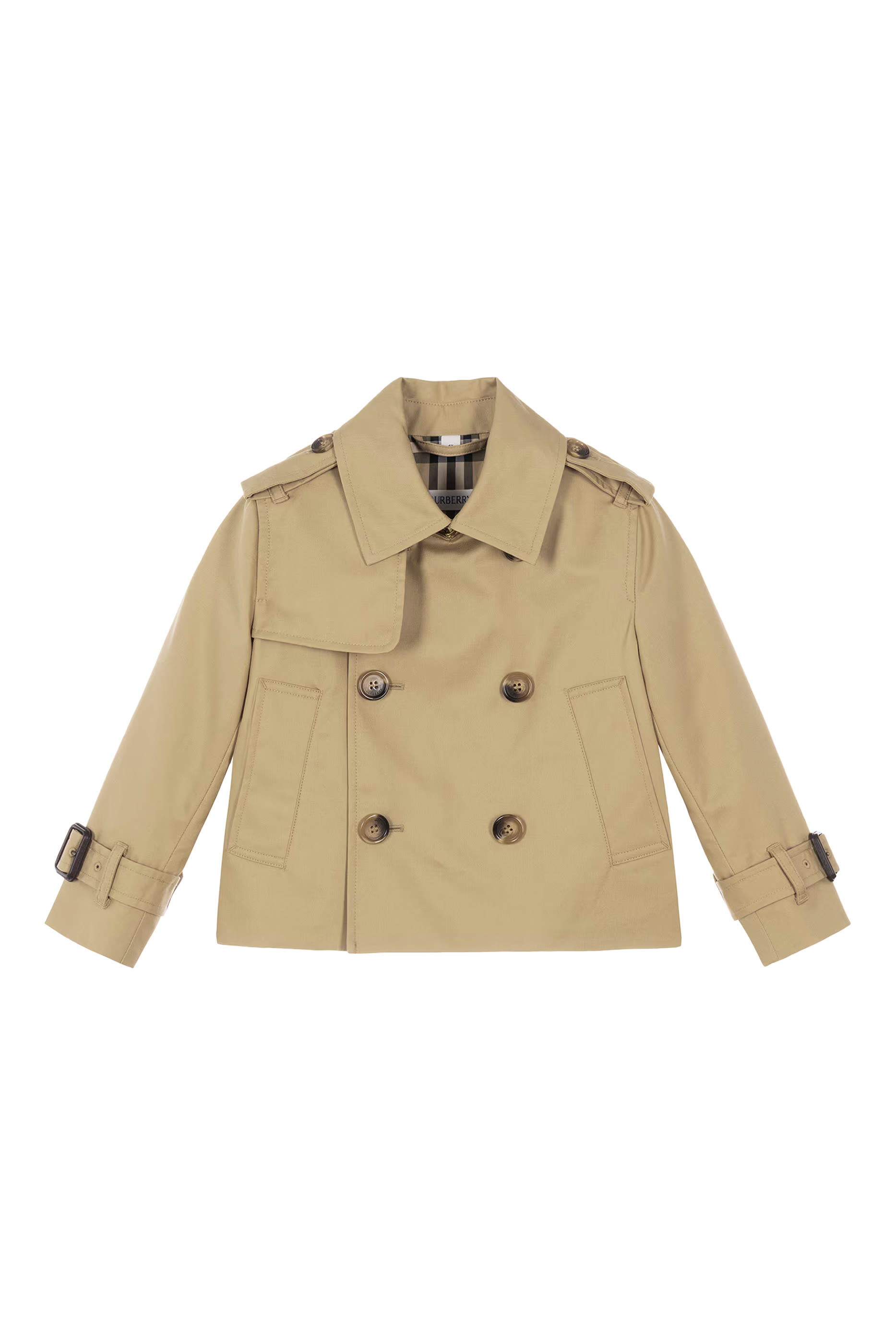 Burberry Kids Cotton Trench Jacket