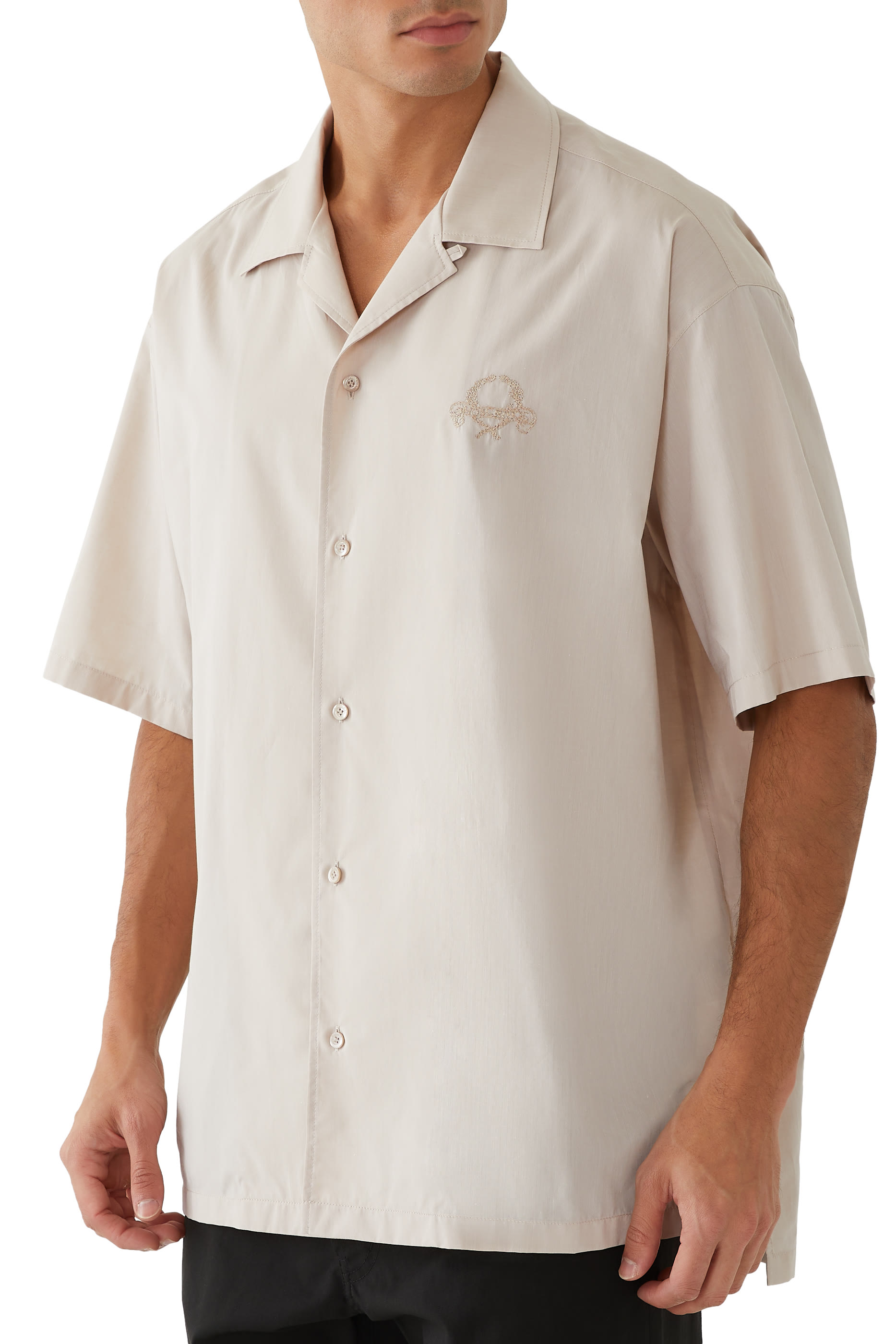 Laurel Crown Emblem Logo Short Sleeve Shirt