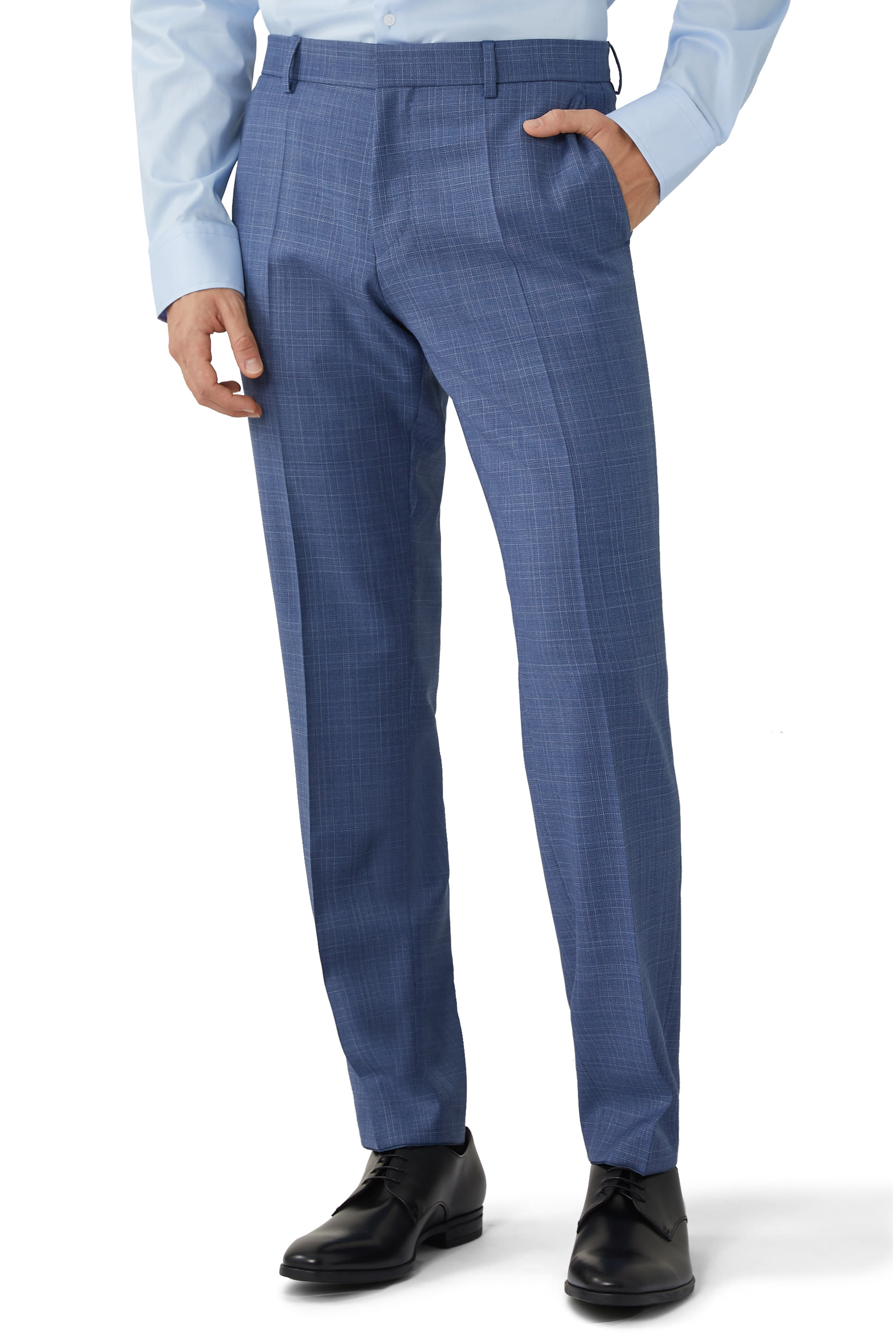 Three-Piece Slim-Fit Checked Suit