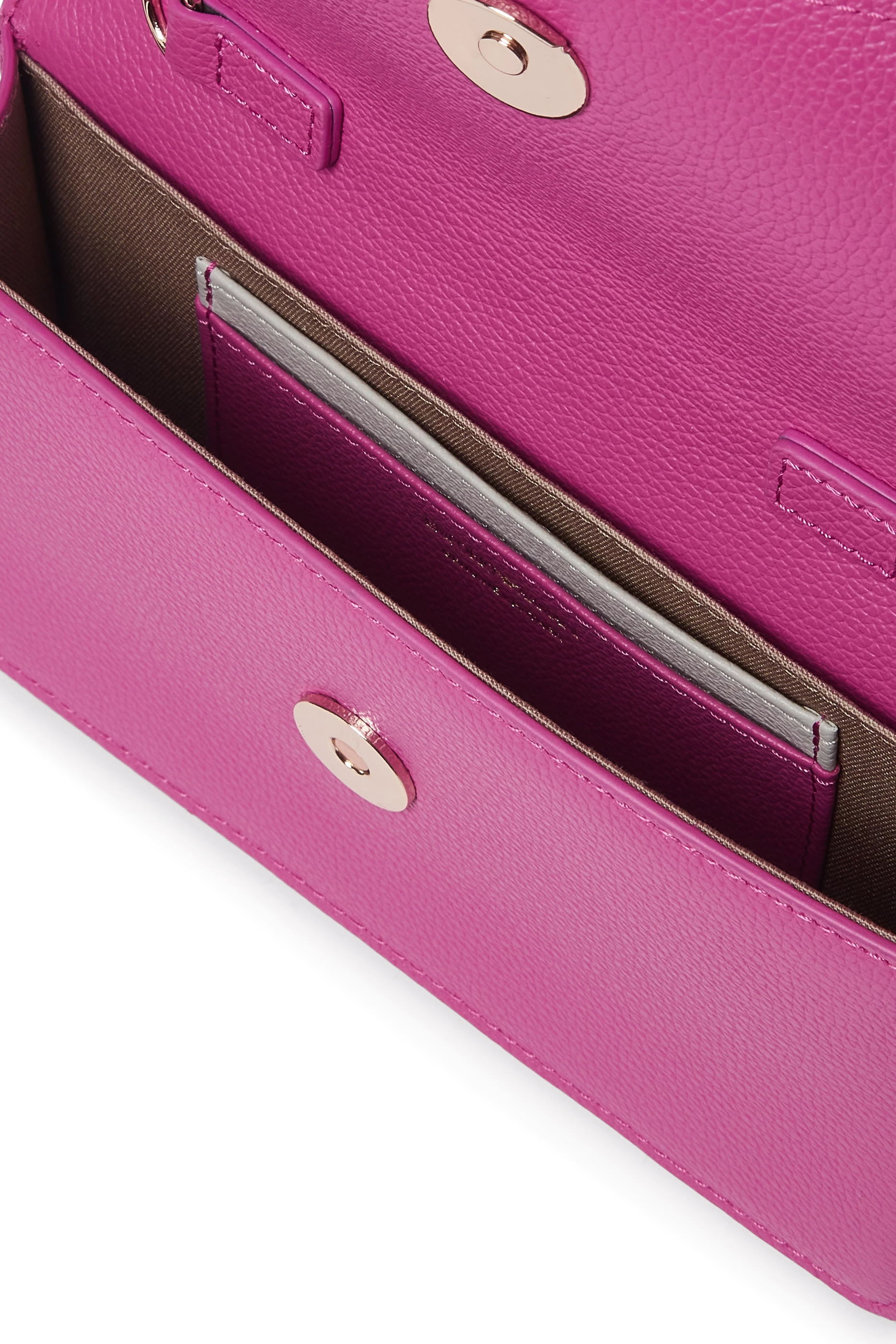 Logo Tumbled Leather Mini Bag