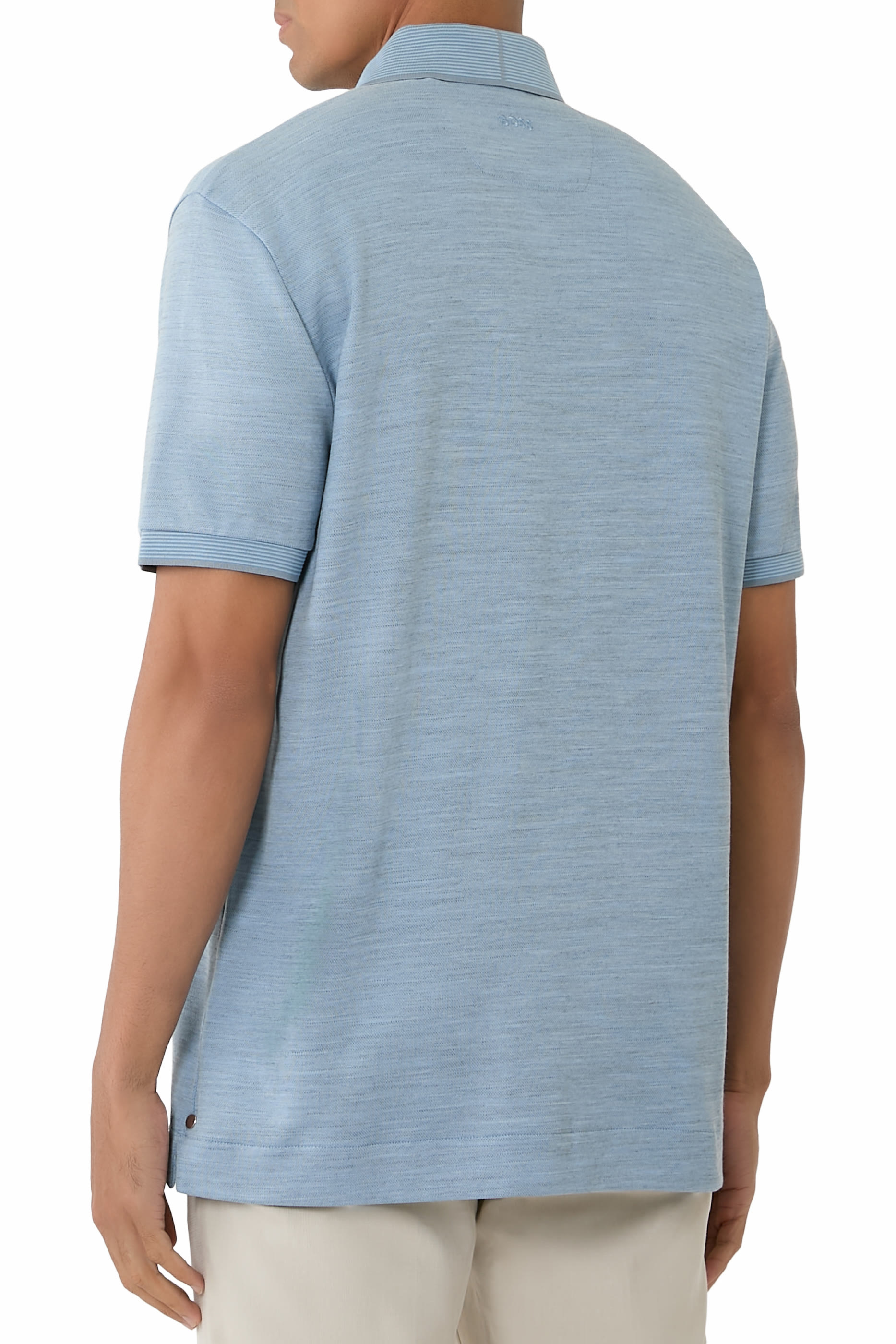 Regular Fit Cotton-Wool Piqu&eacute; Polo Shirt