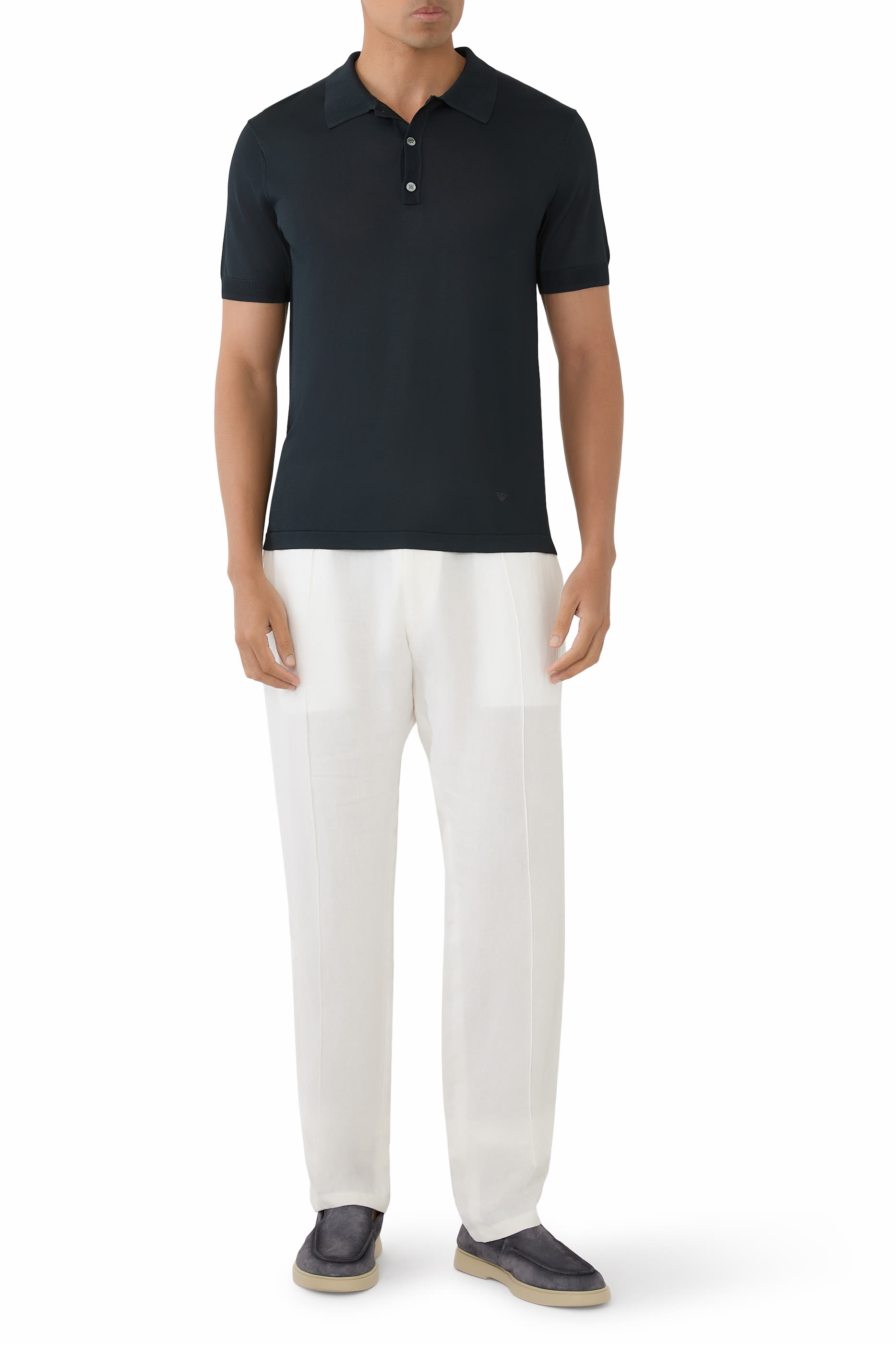 Logo Polo Knit Shirt