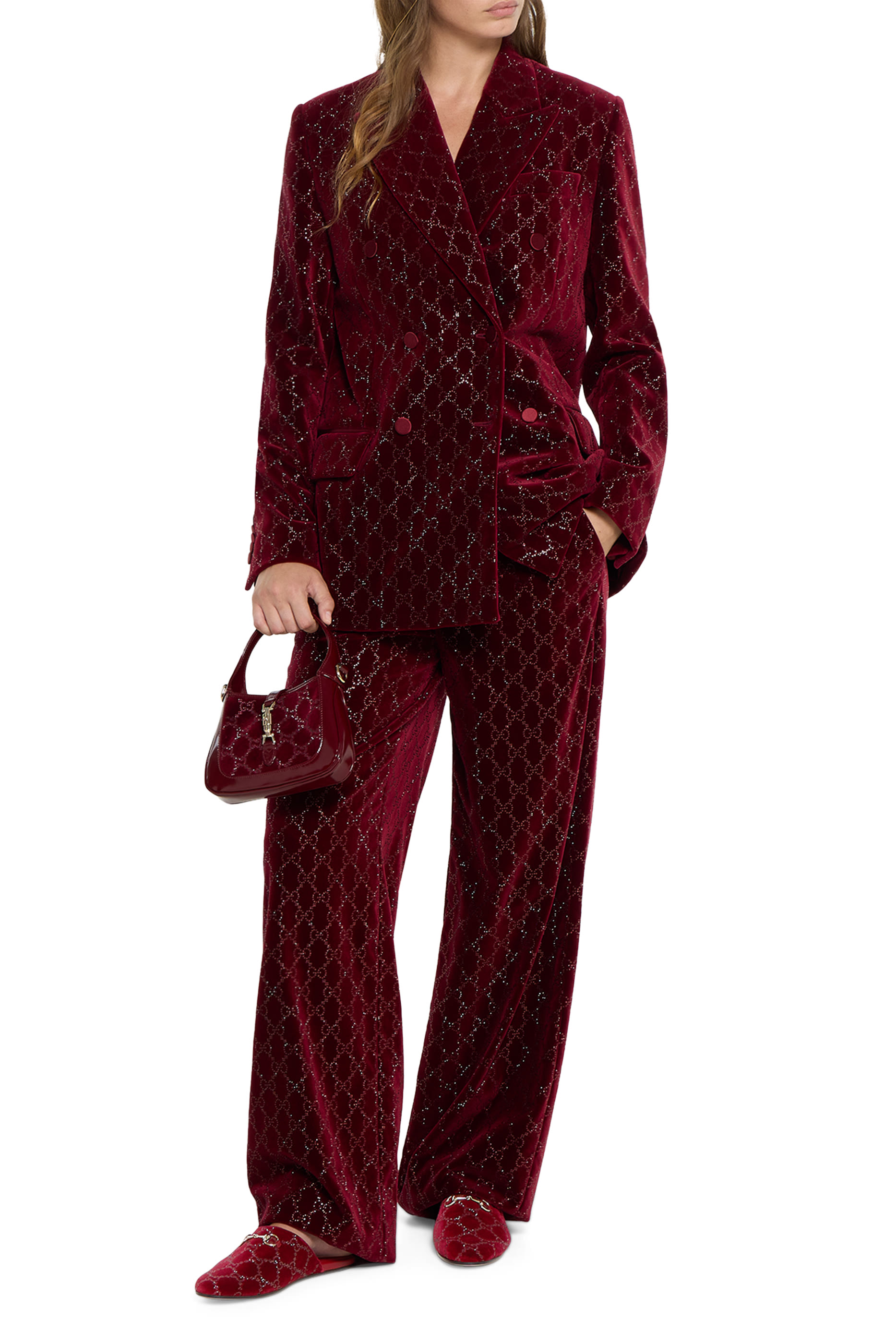 Horsebit GG Crystal Mules