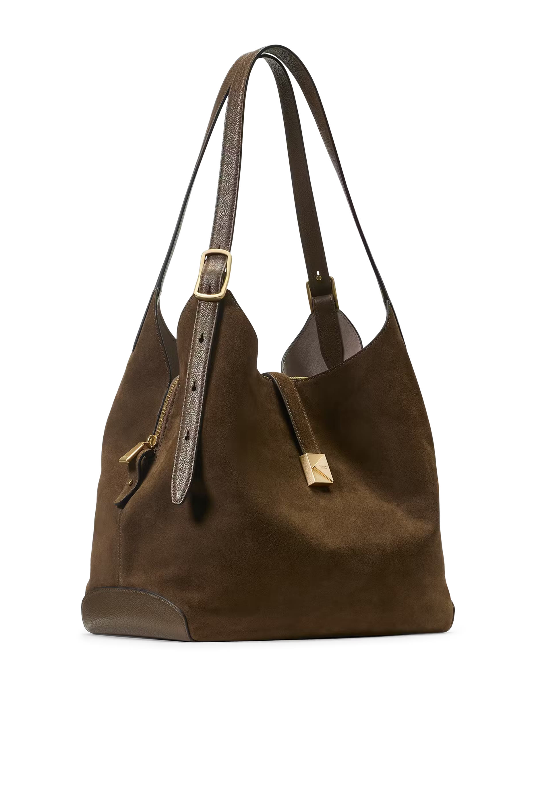 Deco Suede Crossbody Tote Bag