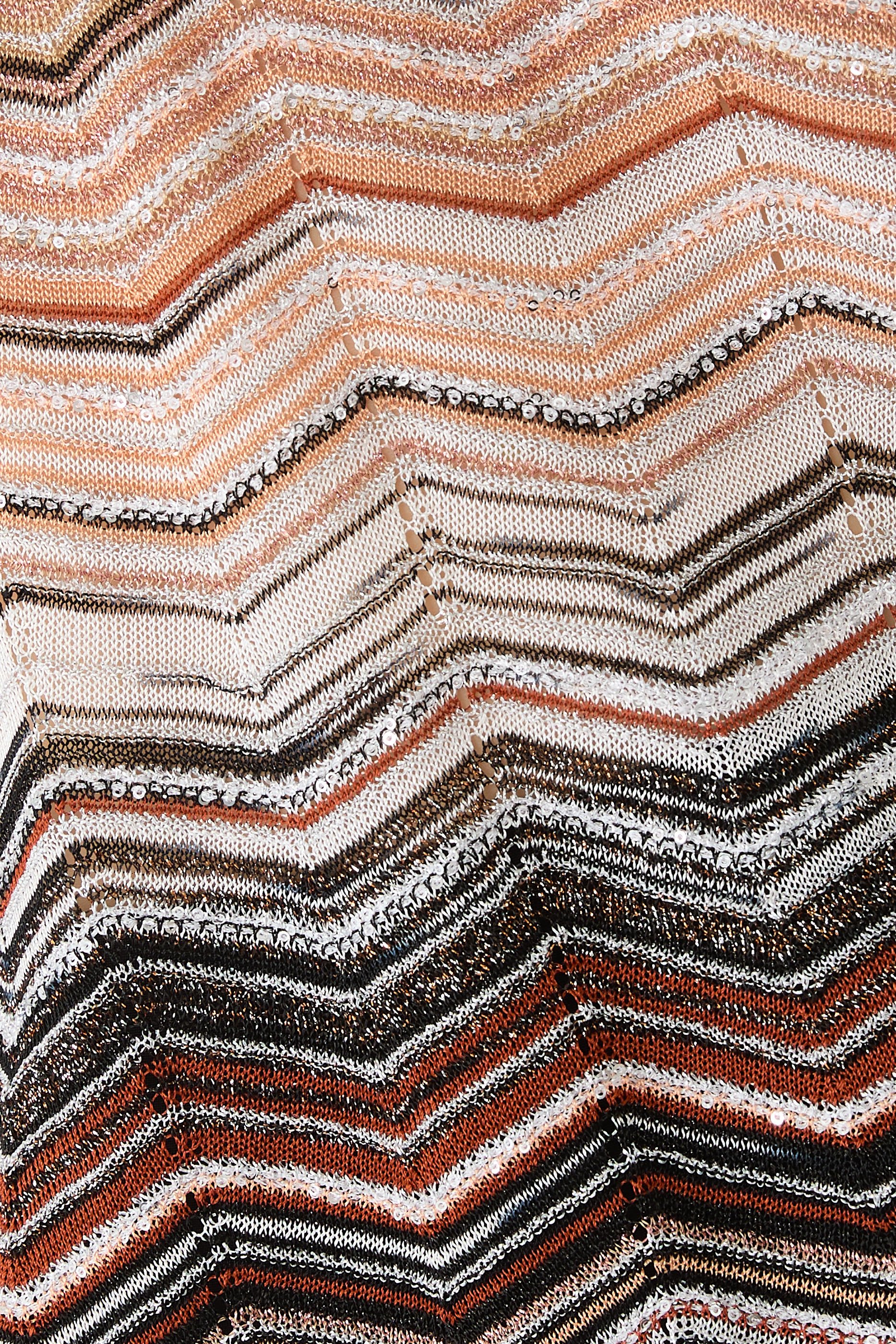  Chevron Lurex Sequinned Blouse