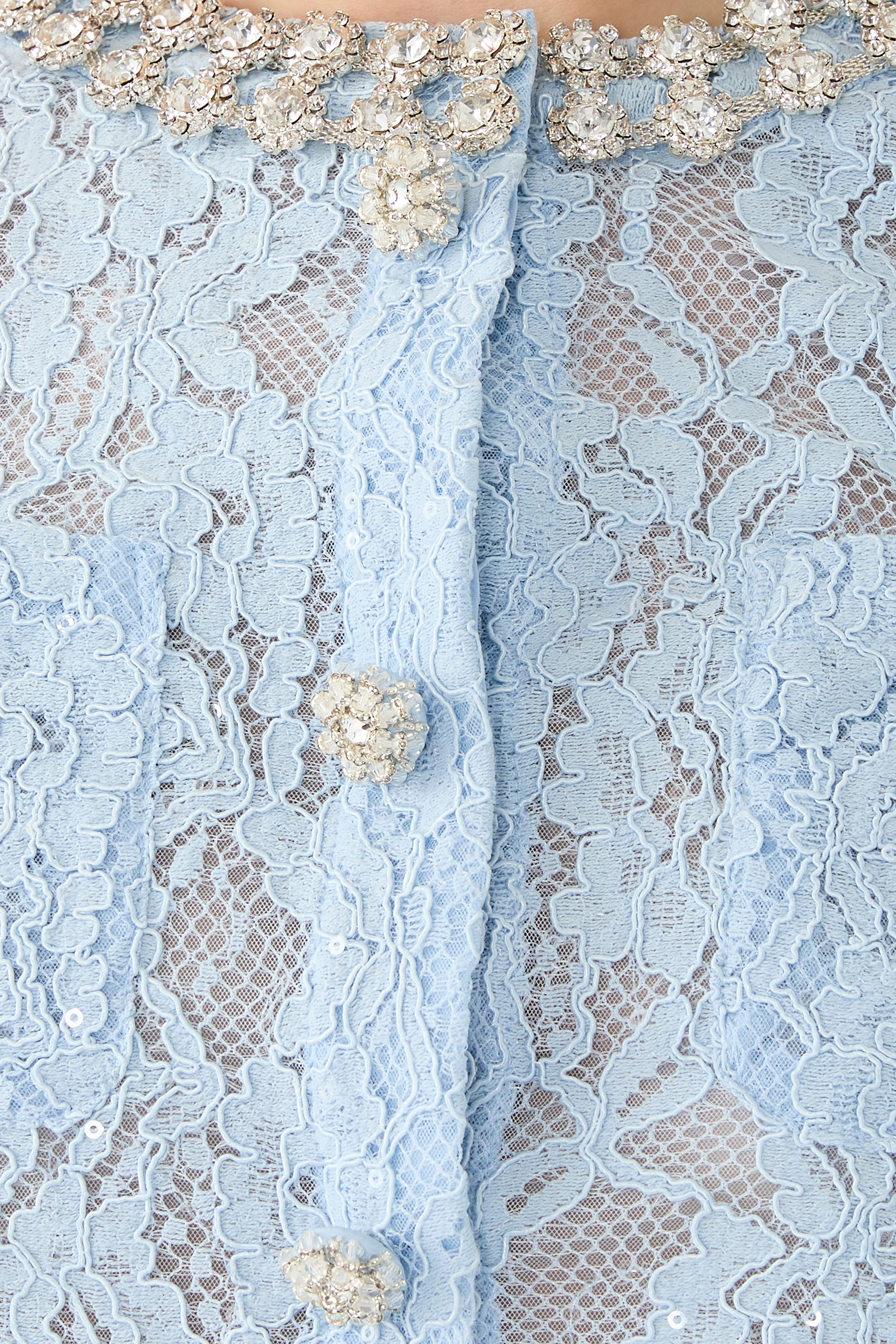 Lace Embellished Top