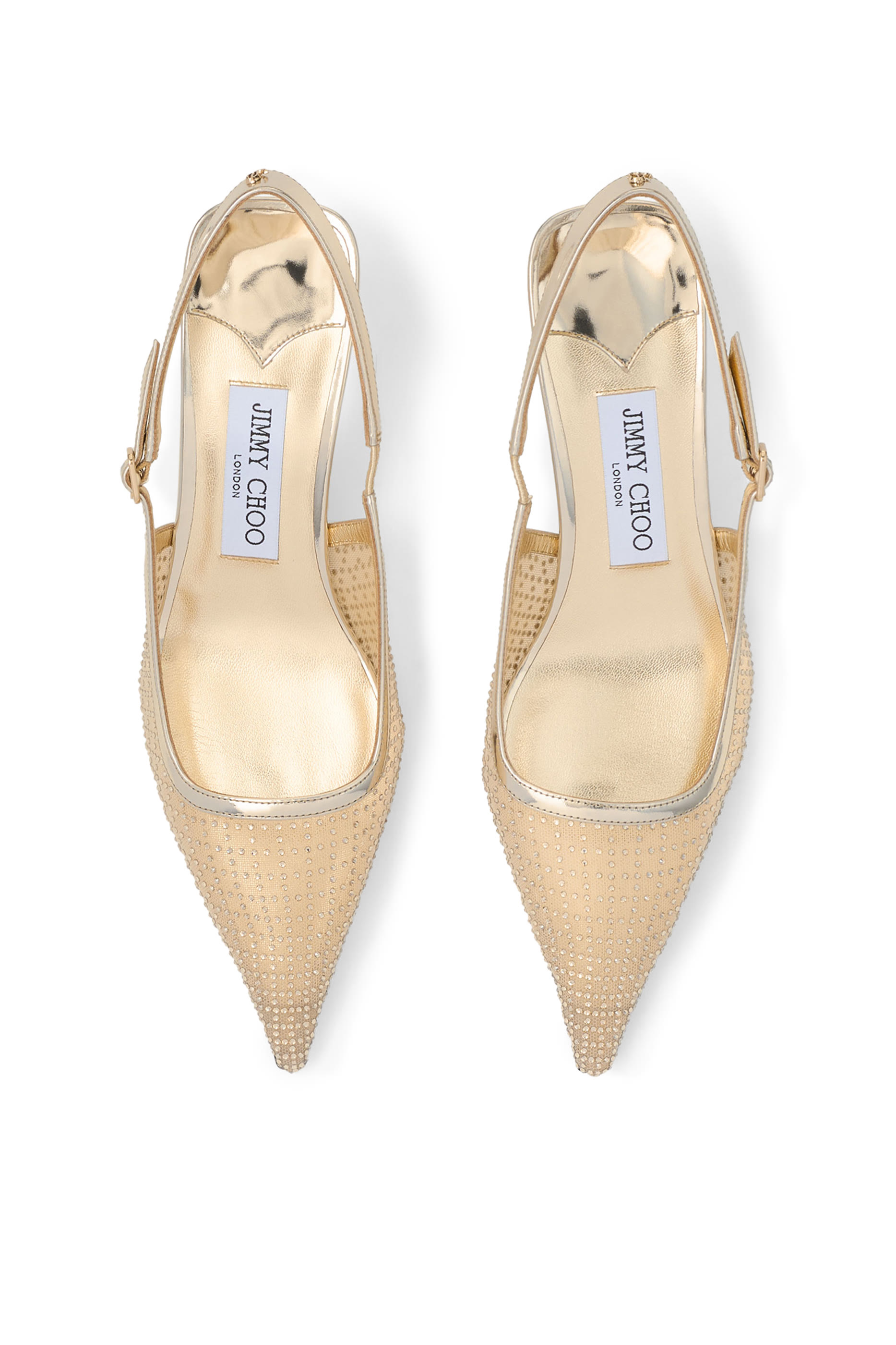  Amel 50 Crystal Mesh Pumps