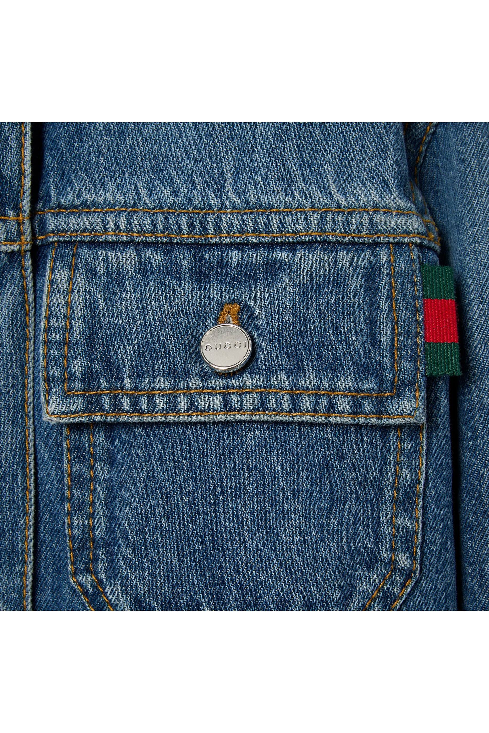 Kids Web Loop-Detail Bleached Jacket