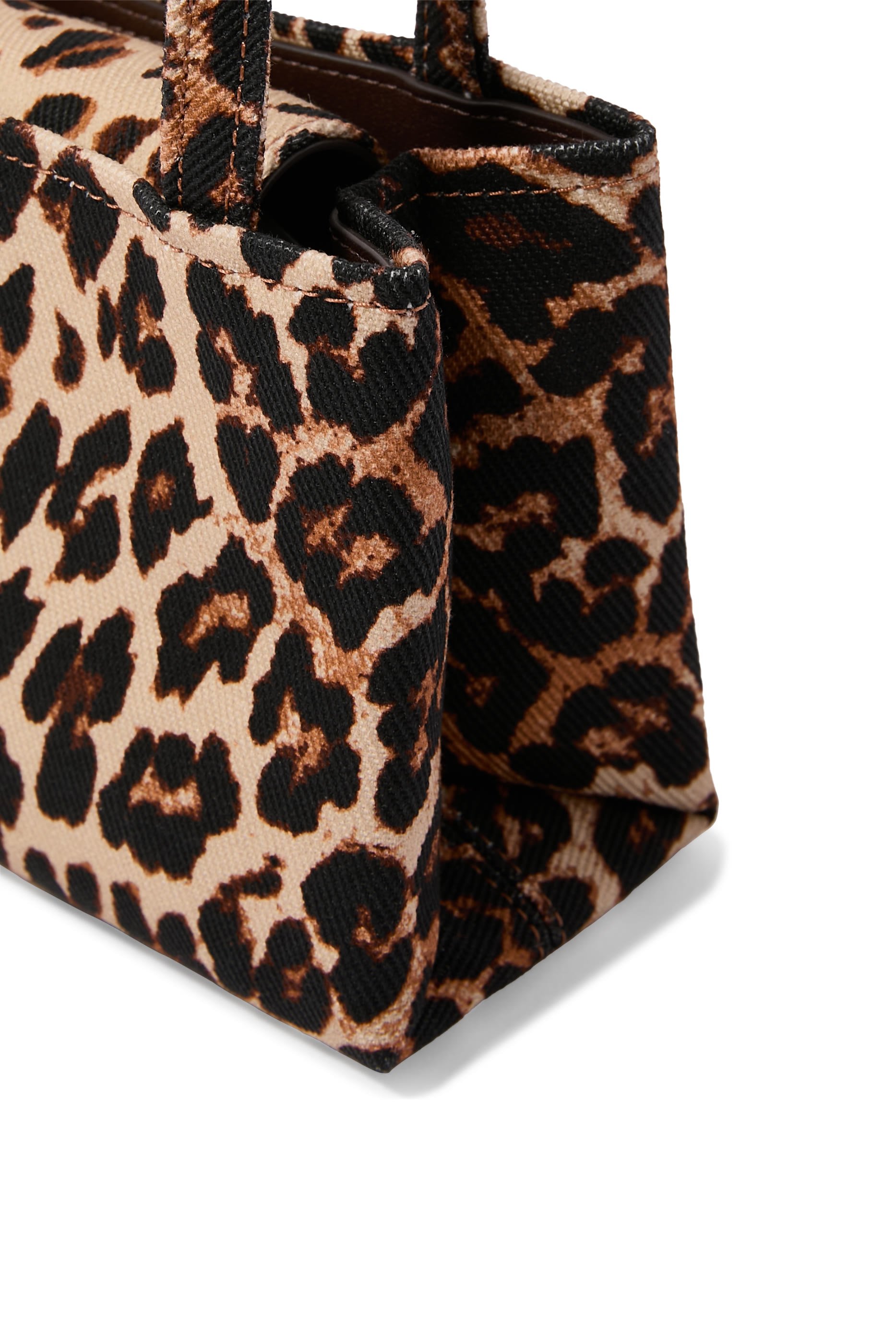 Sam Icon Leopard Mini Tote Bag