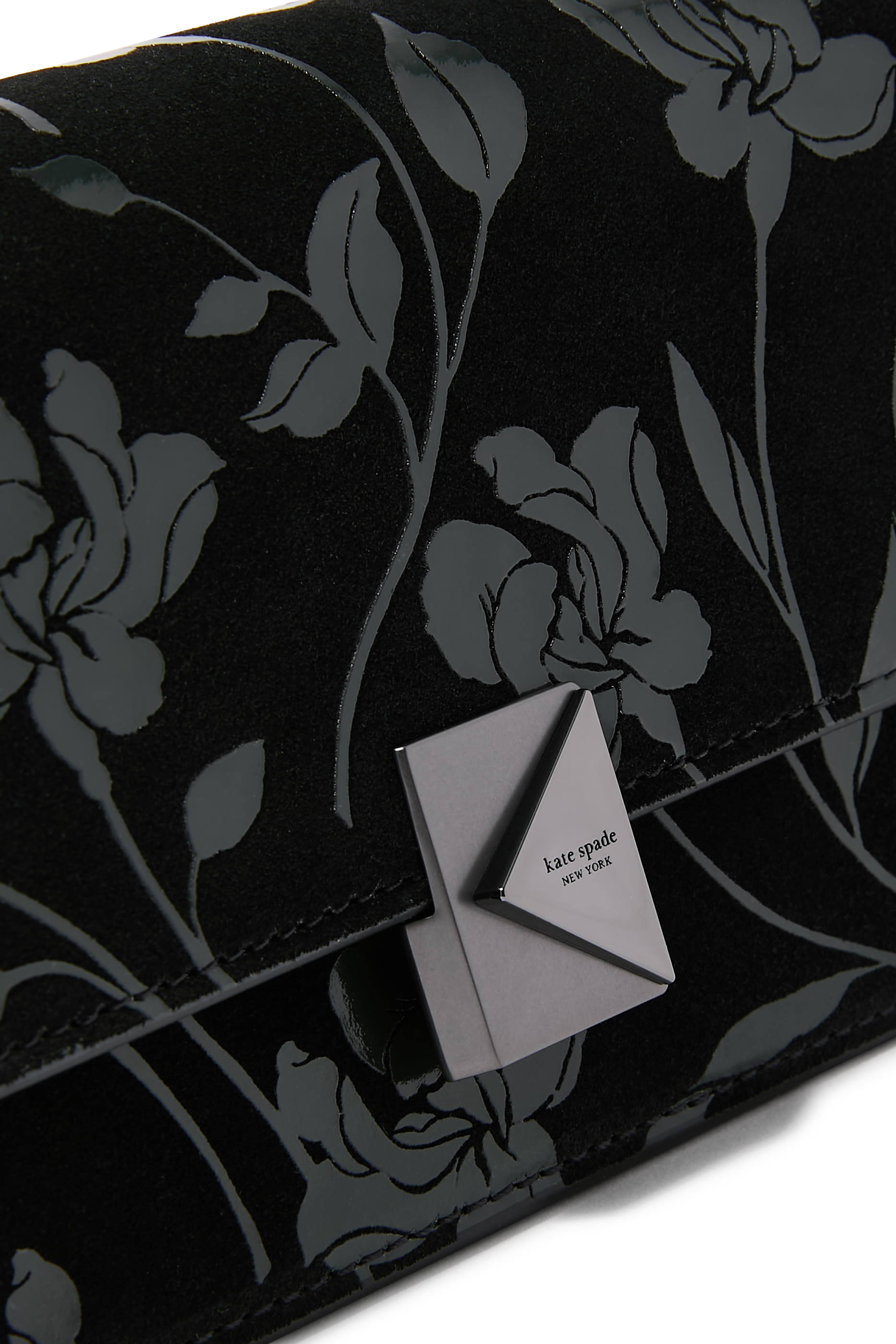 Deco Suede Shoulder Bag 