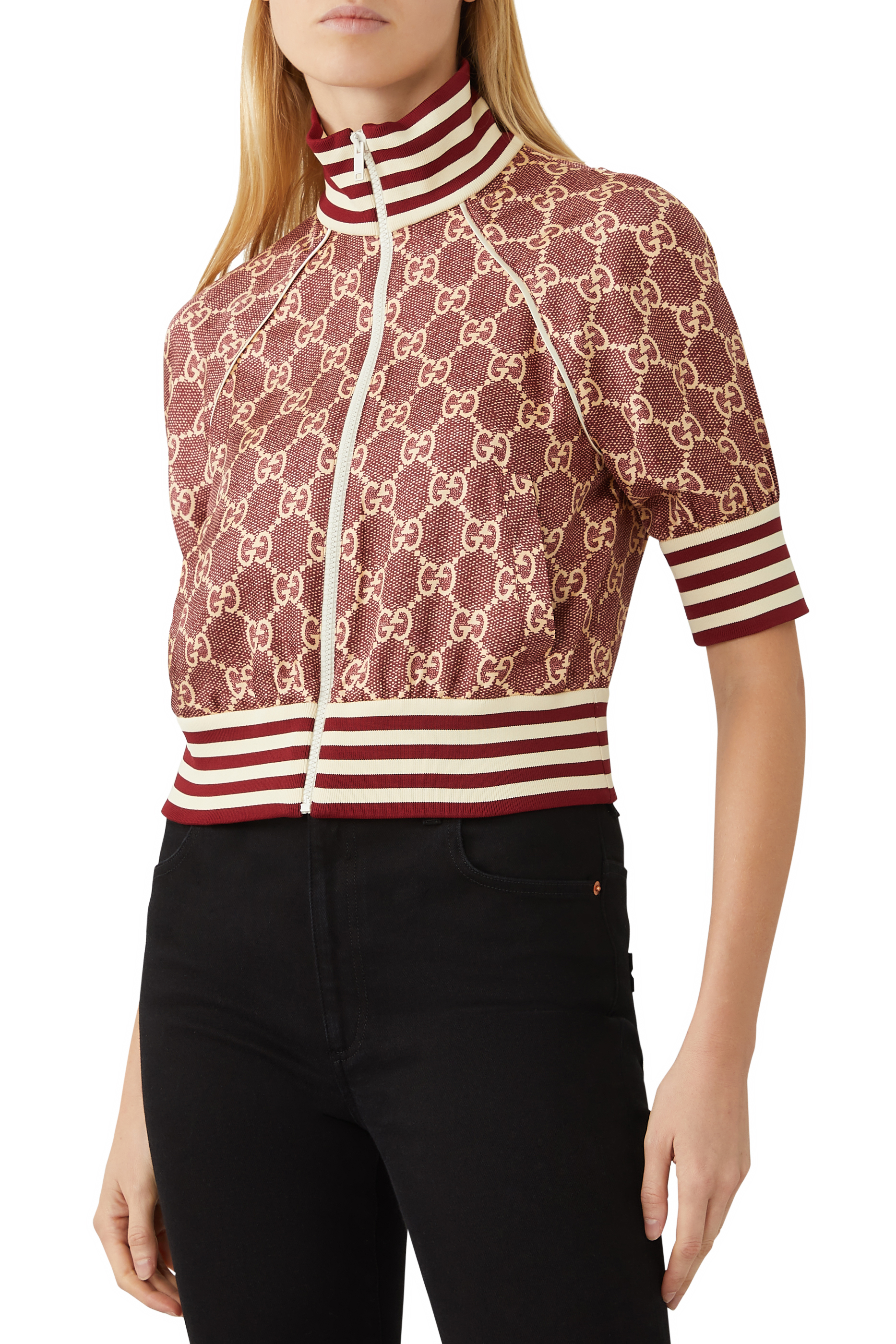 GG Supreme Pink Silk Jacket