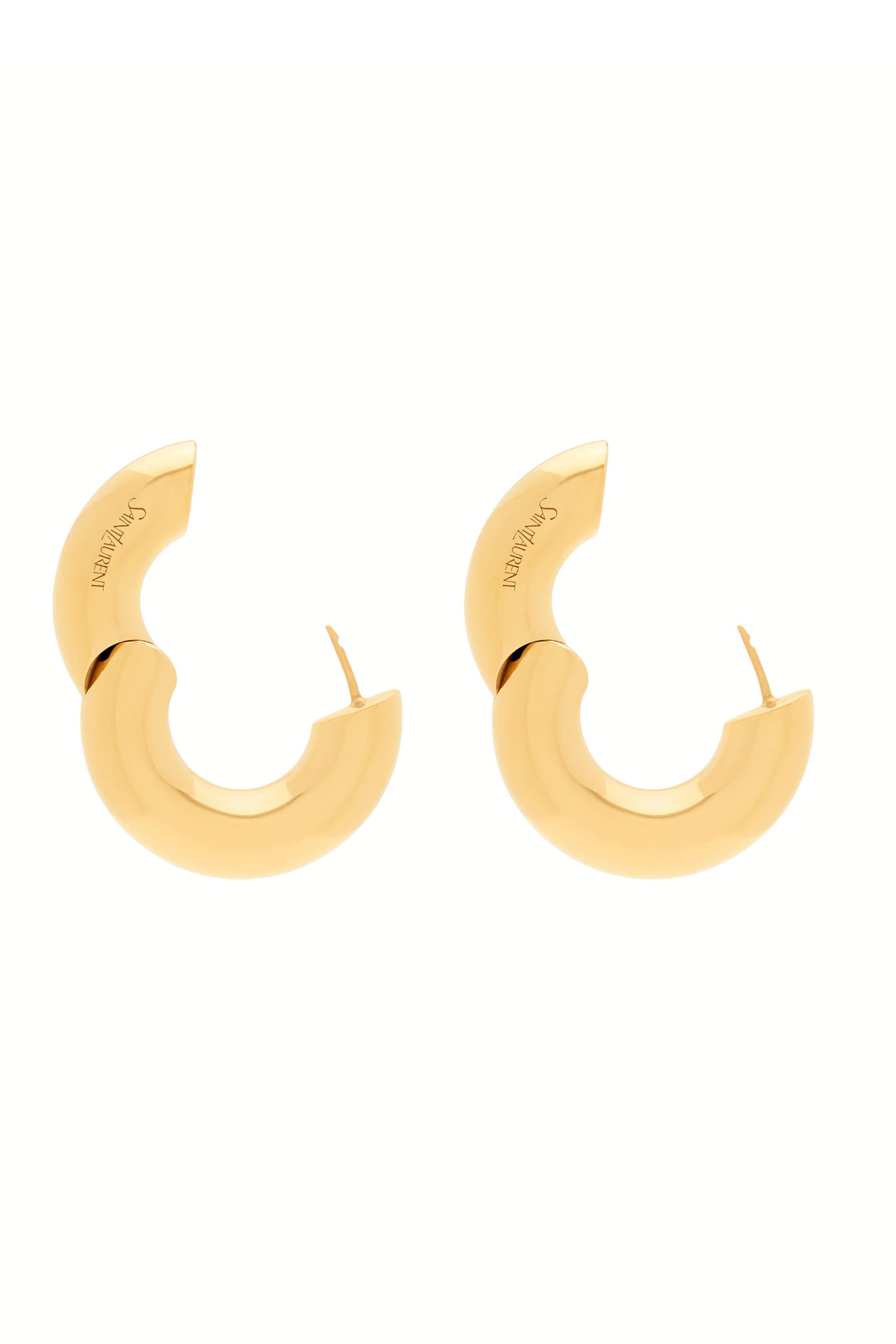 Tube Hoop Metal Earrings