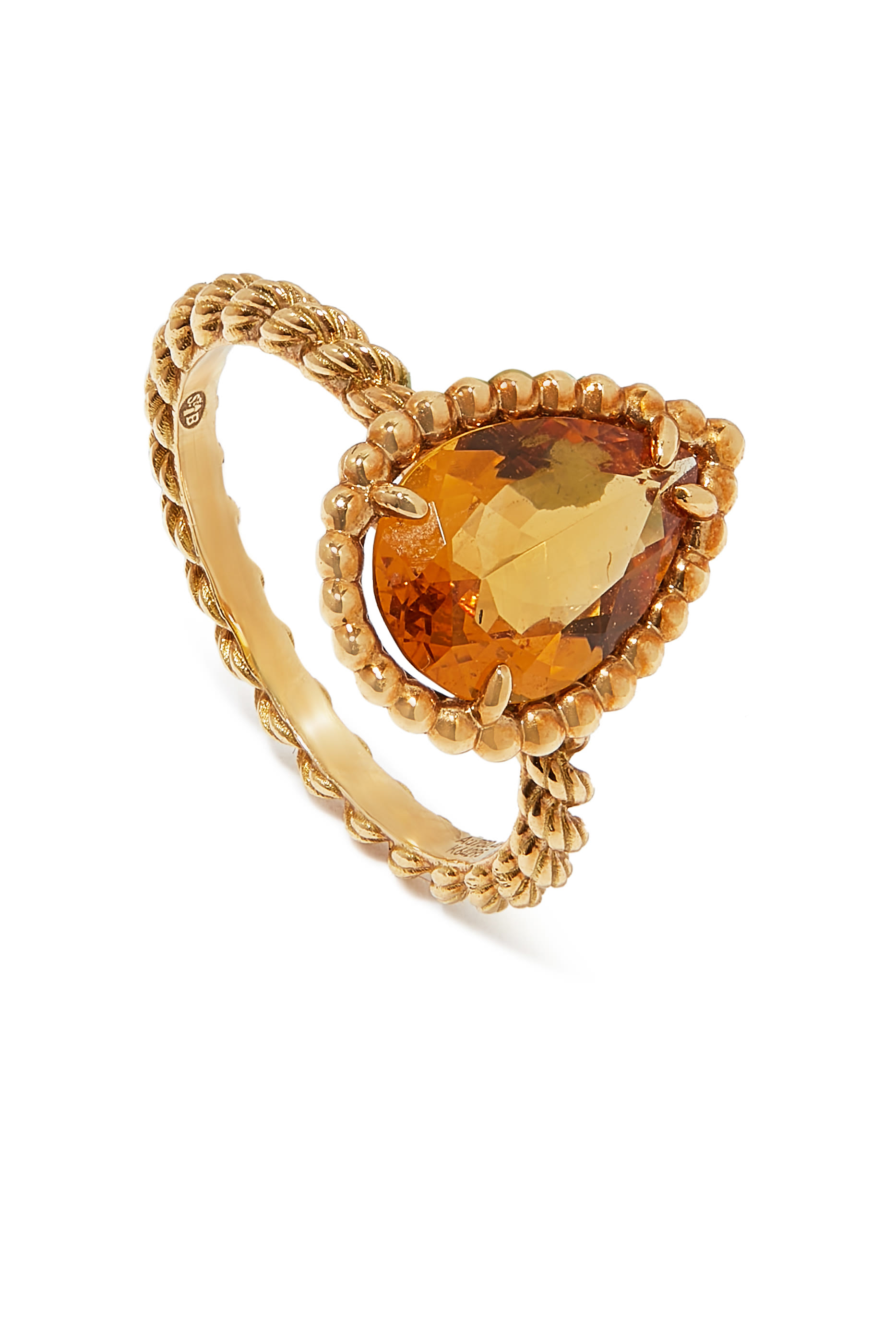 Serpent Boh&egrave;me Citrine Ring, 18k Yellow Gold & Citrine