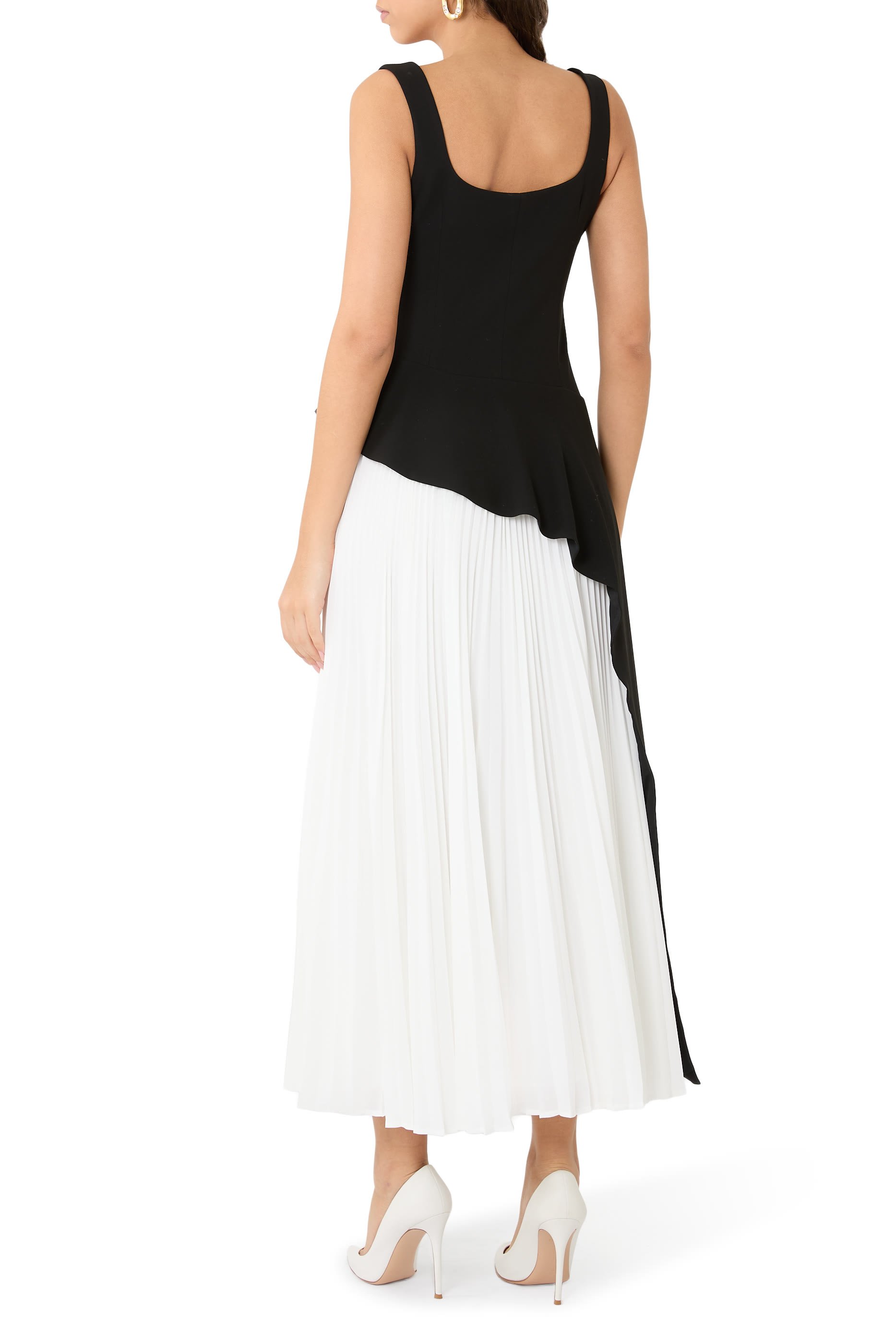 Zayla Pleated Midi Dress 