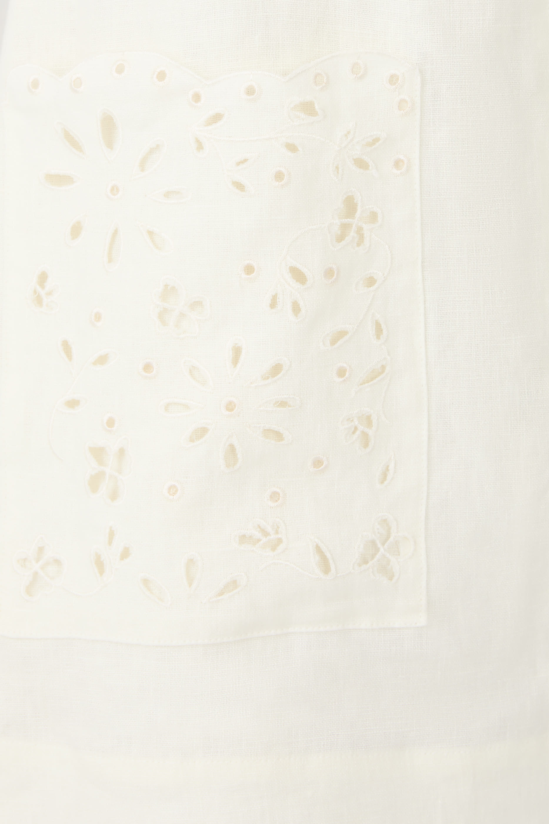 Embroidered Shift Mini Dress