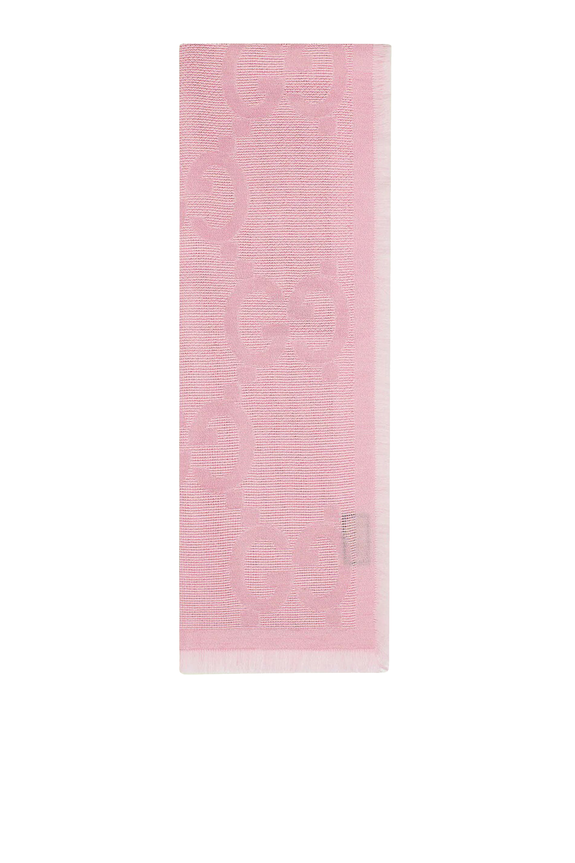 GG Wool Silk Jacquard Scarf