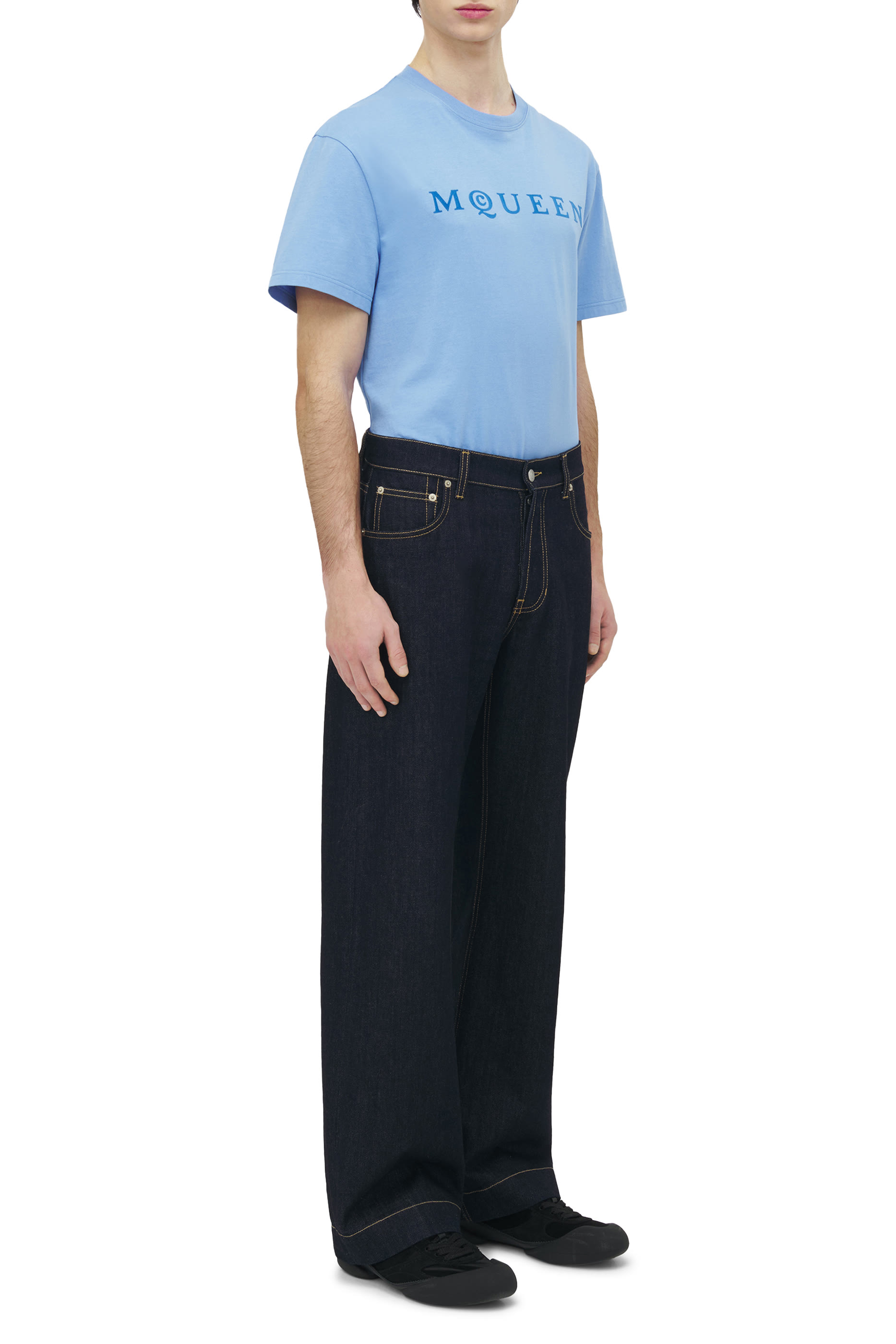 Wide Leg Denim Jeans