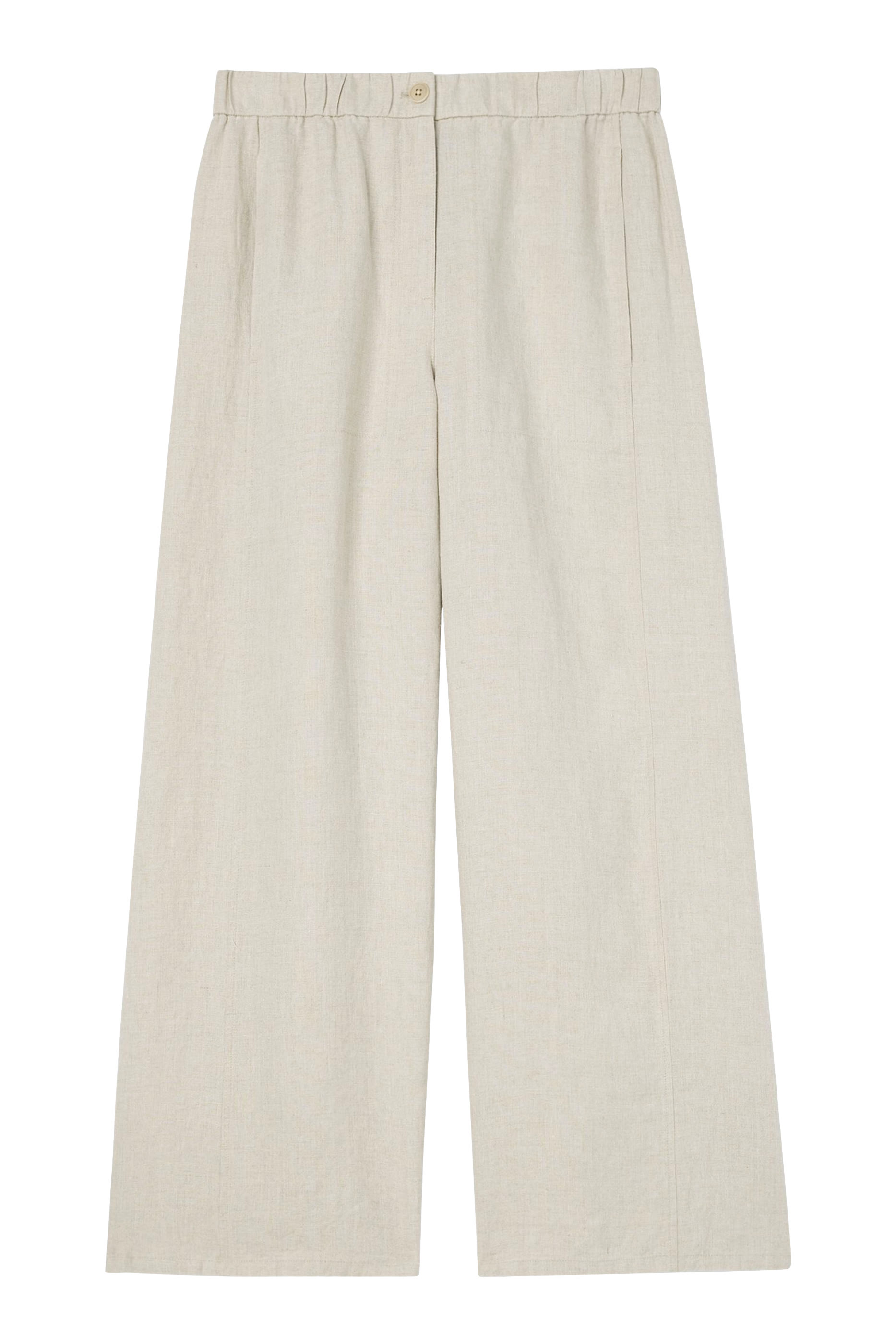 Organic Linen Wide-Leg Trouser Pant