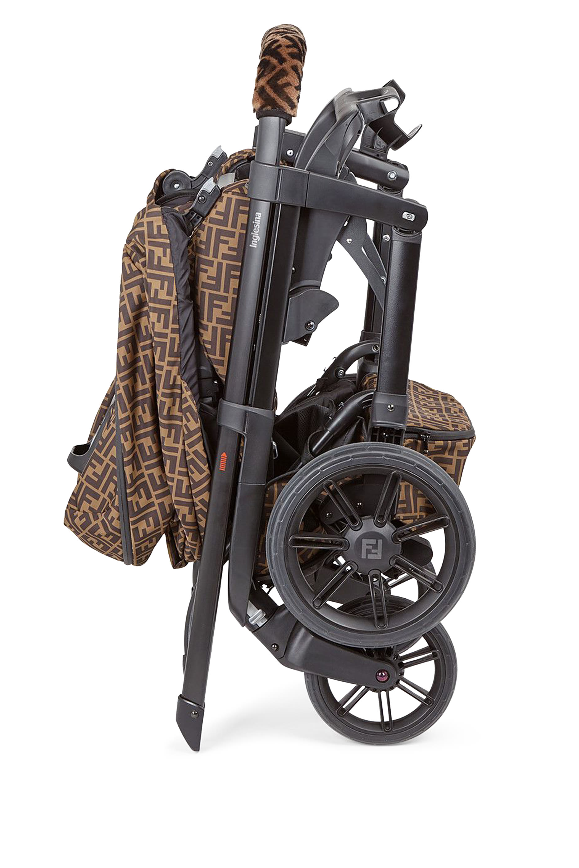 Brown FF Logo Stroller