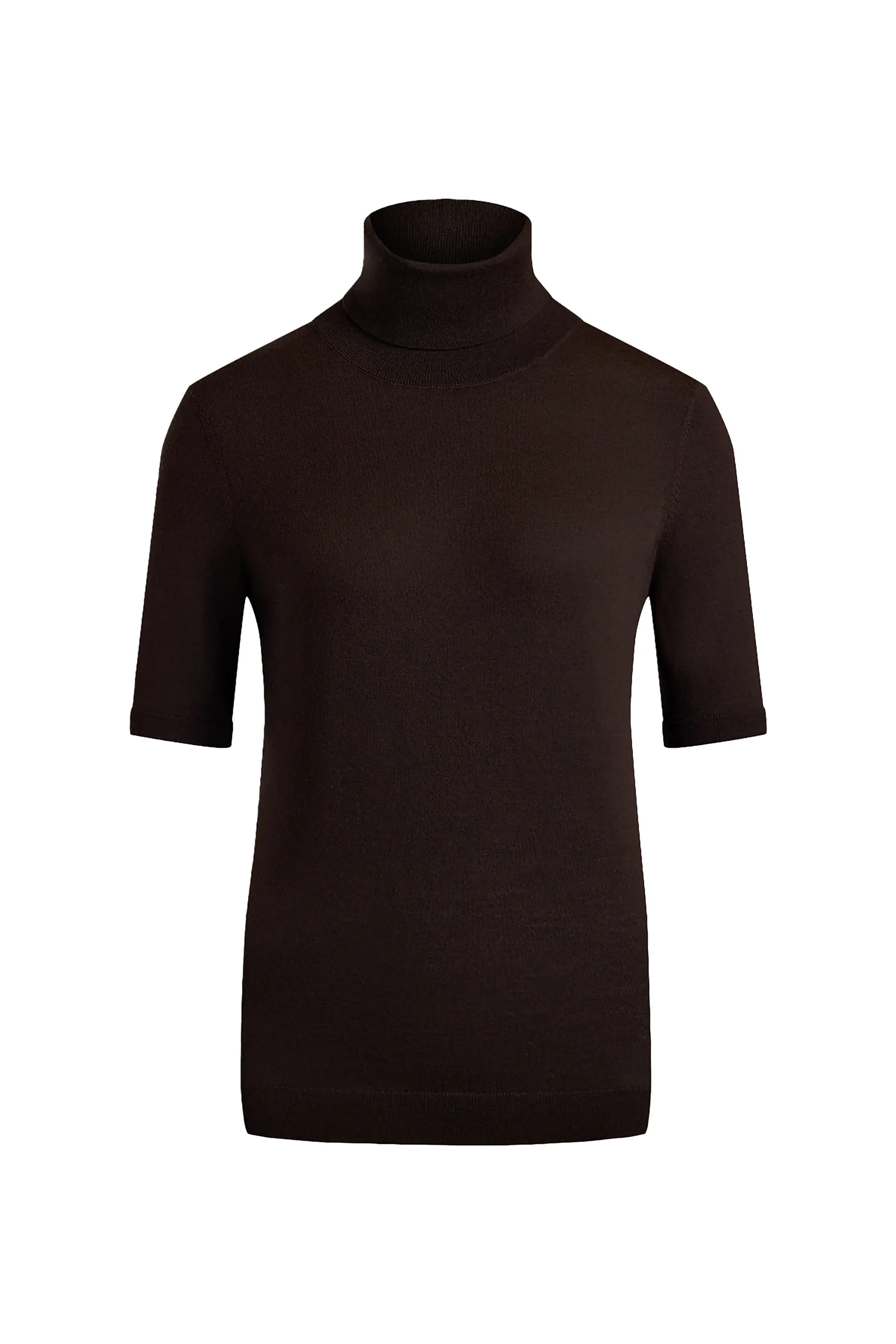 Merino Wool High Neck Wrap Blouse