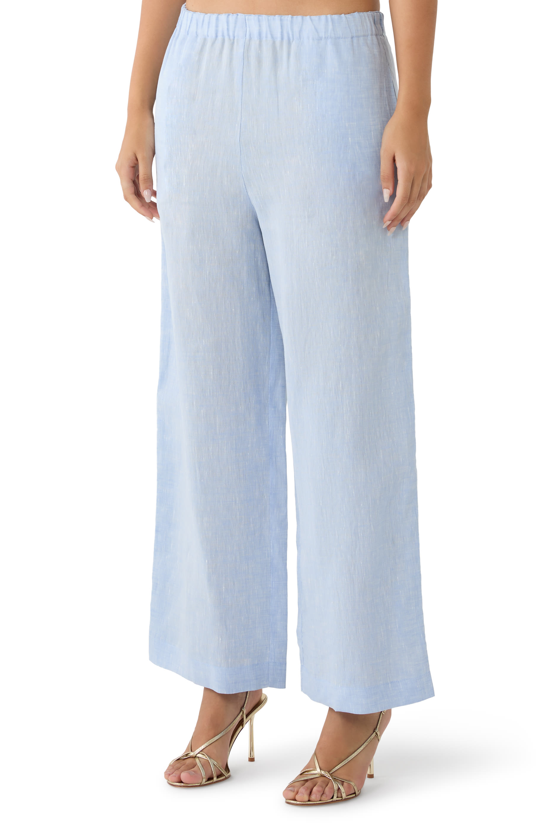 Linen Pull On Trousers