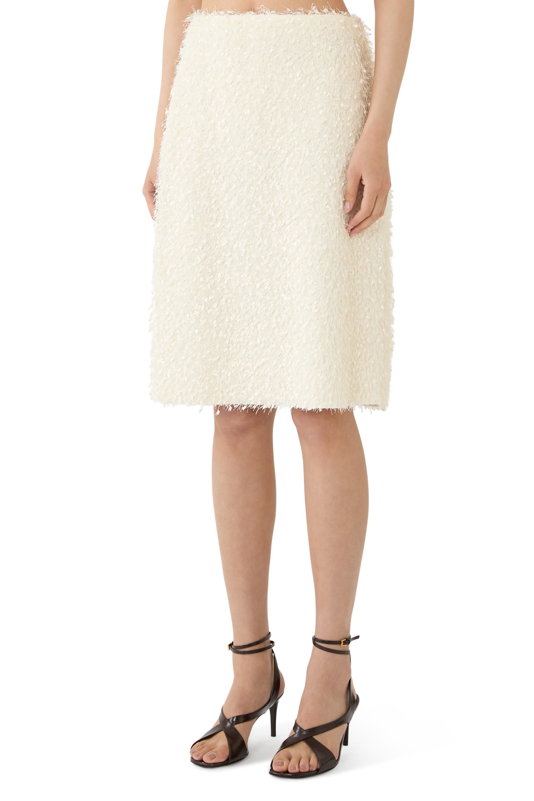 Feathery Fringe Skirt