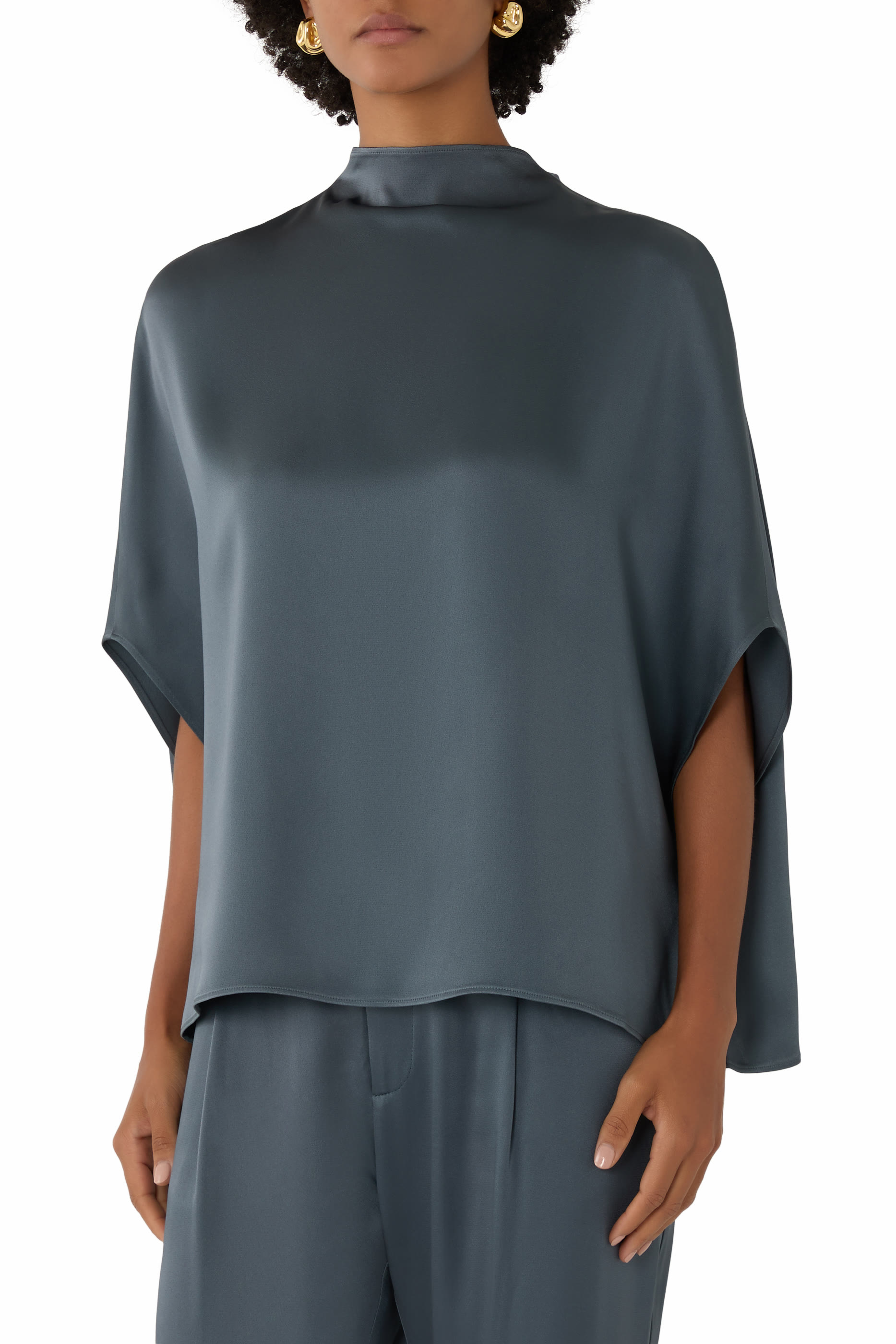 Satin Cape T-Shirt