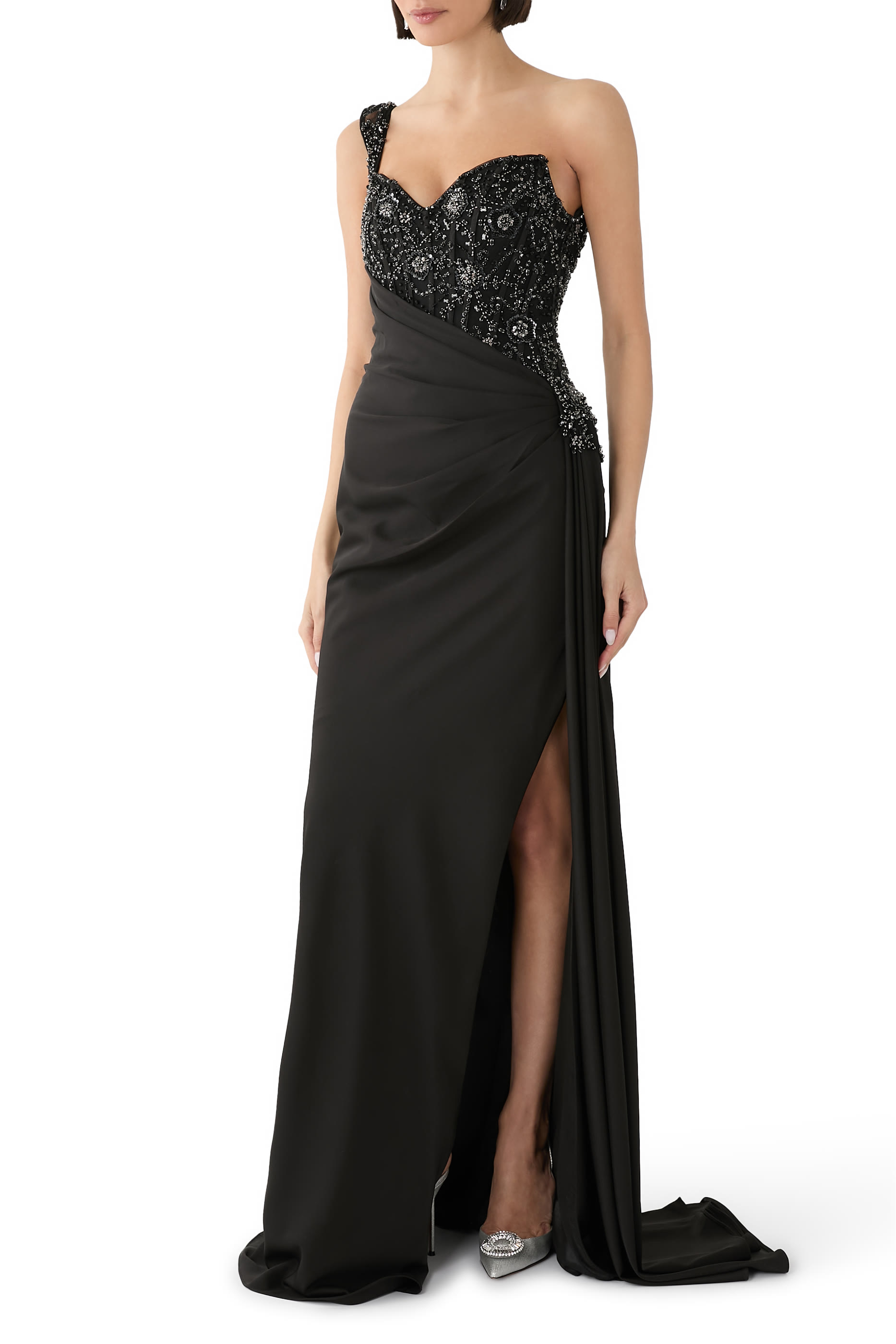 Embellished Bodice Sheath Dress