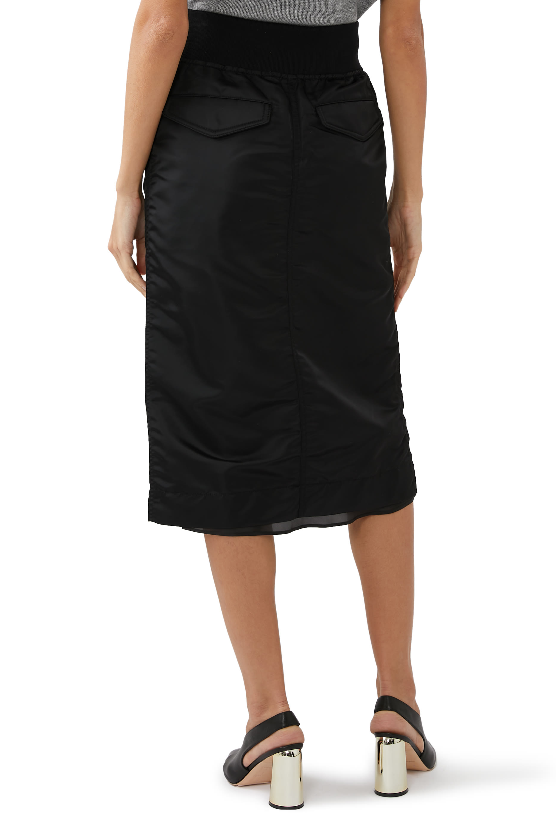 Nylon Twill Skirt