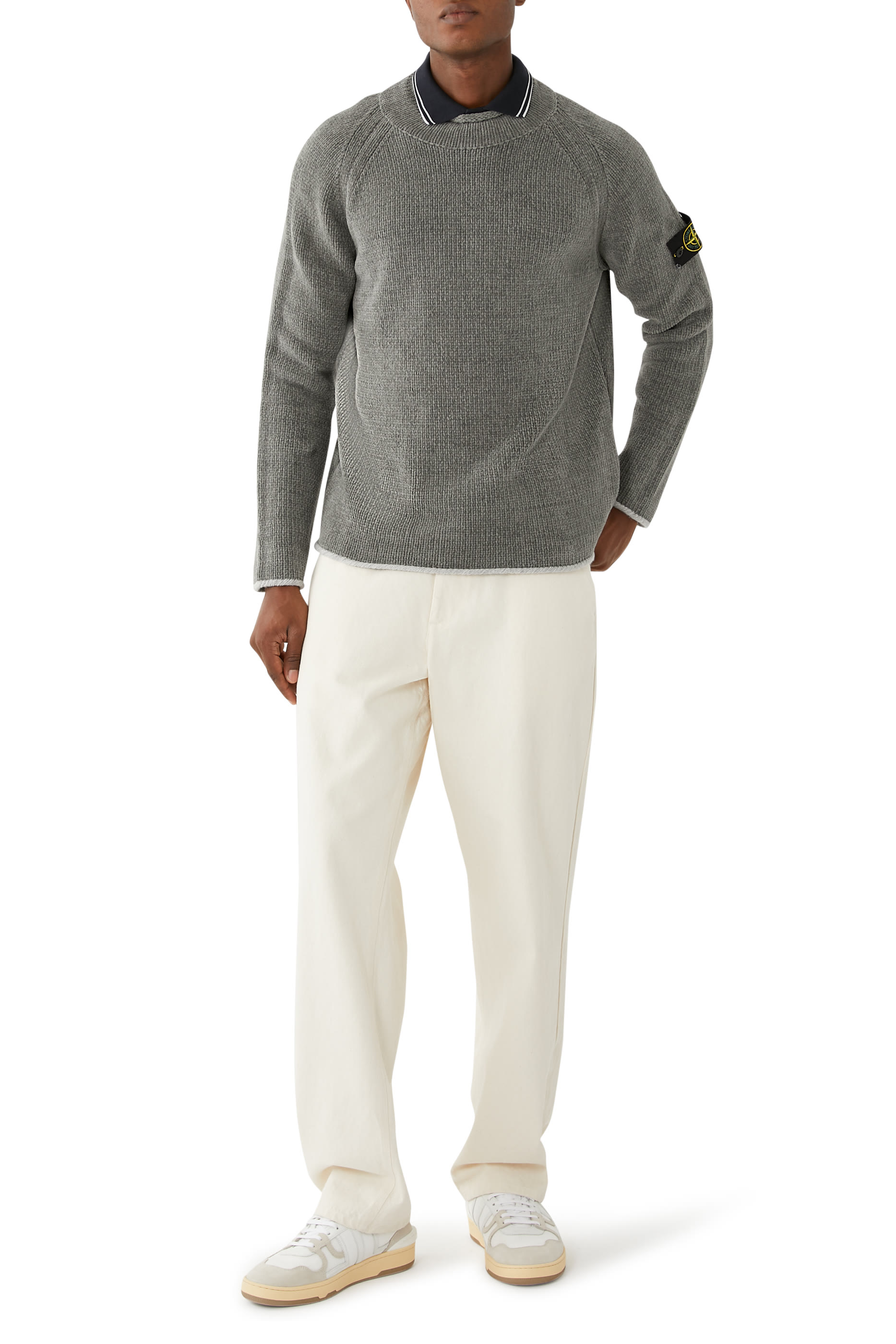 Loose Fit Mock Neck Sweater