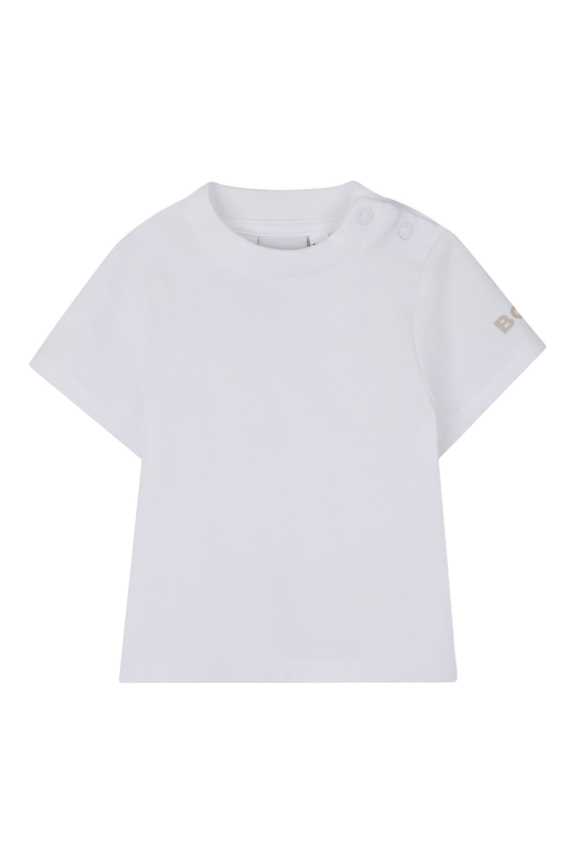 Kids Logo Stripes T-Shirt and Dungarees Set