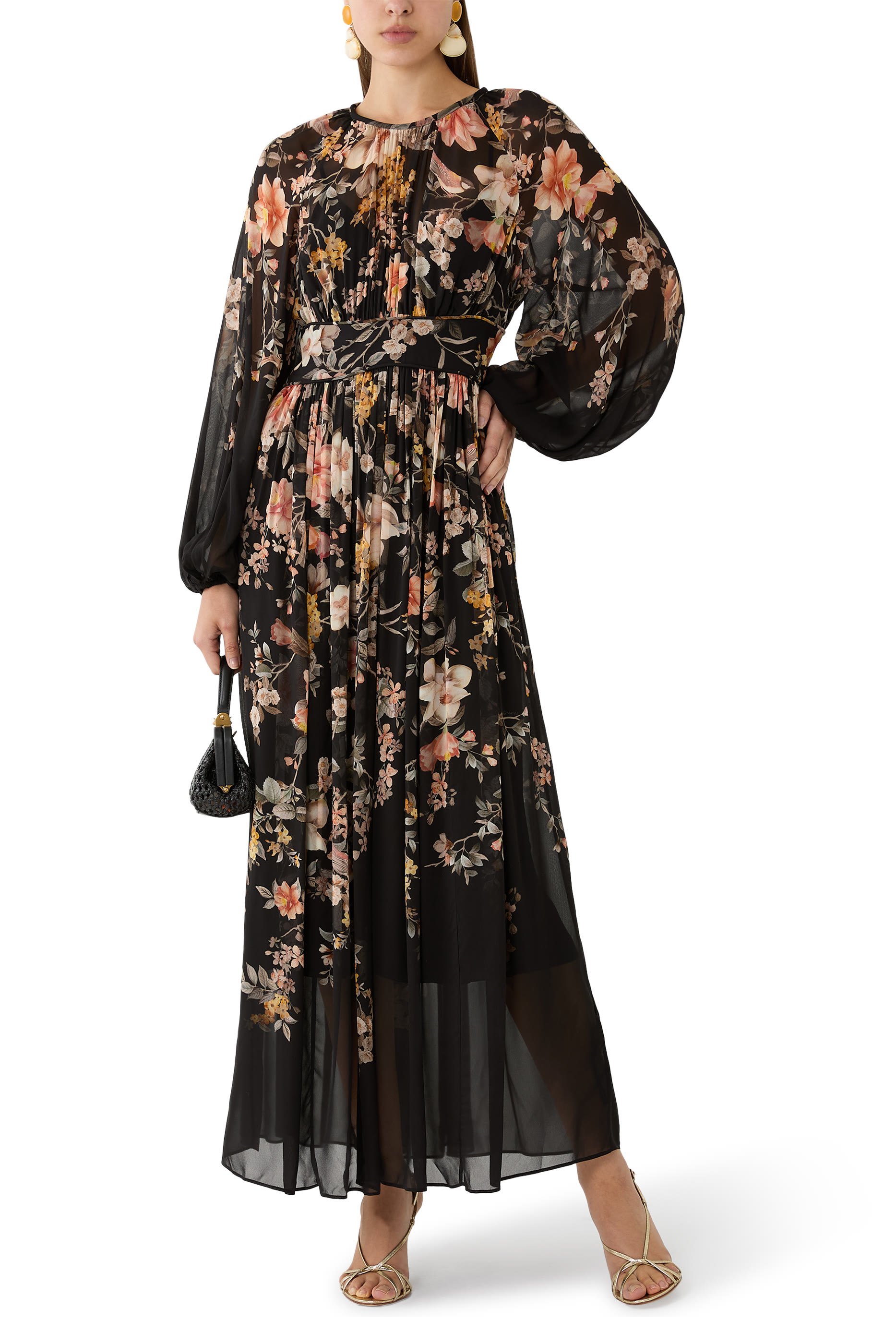 Carousel Billow Maxi Dress