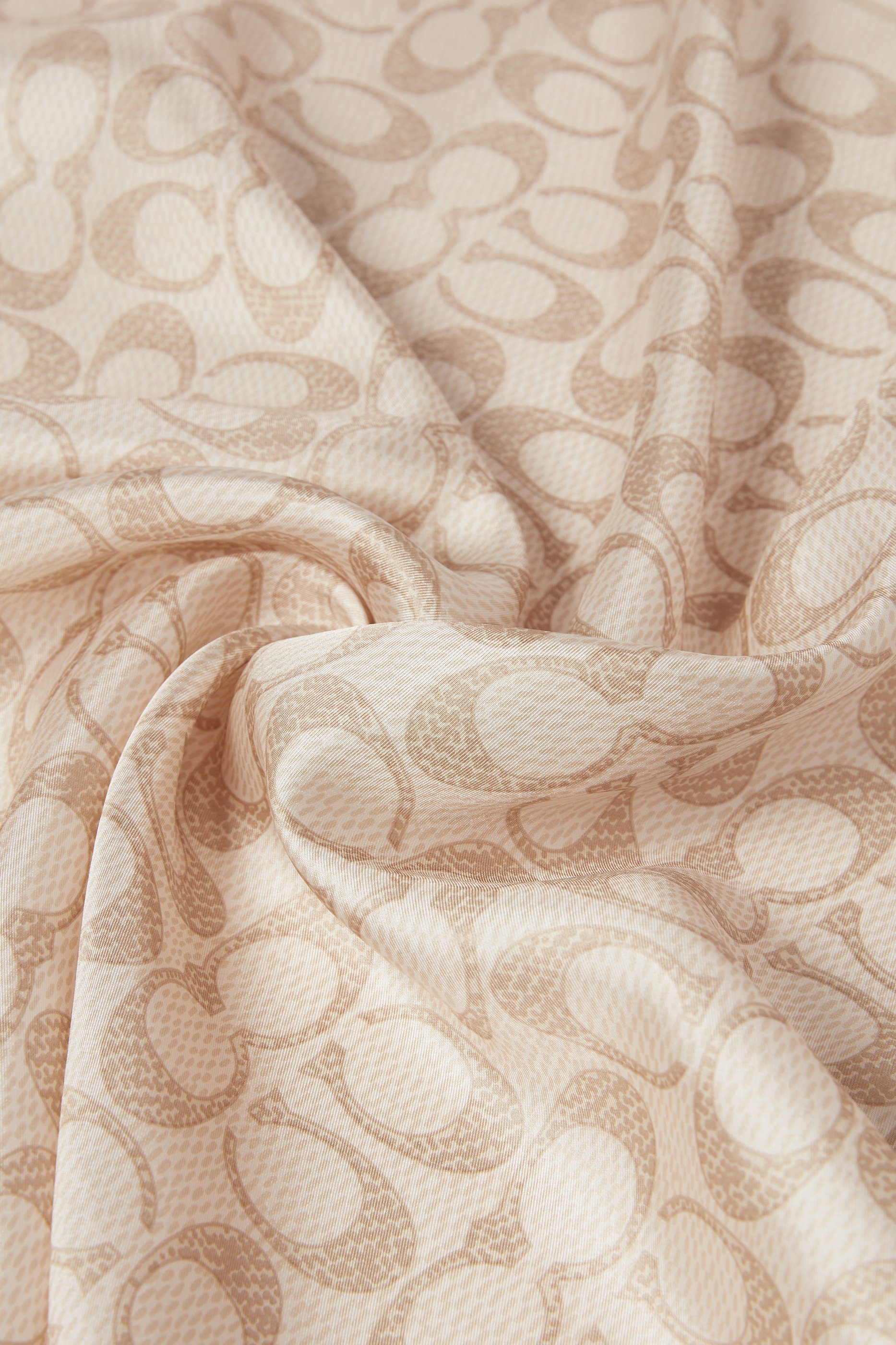 Vintage Signature Print Silk Square Scarf