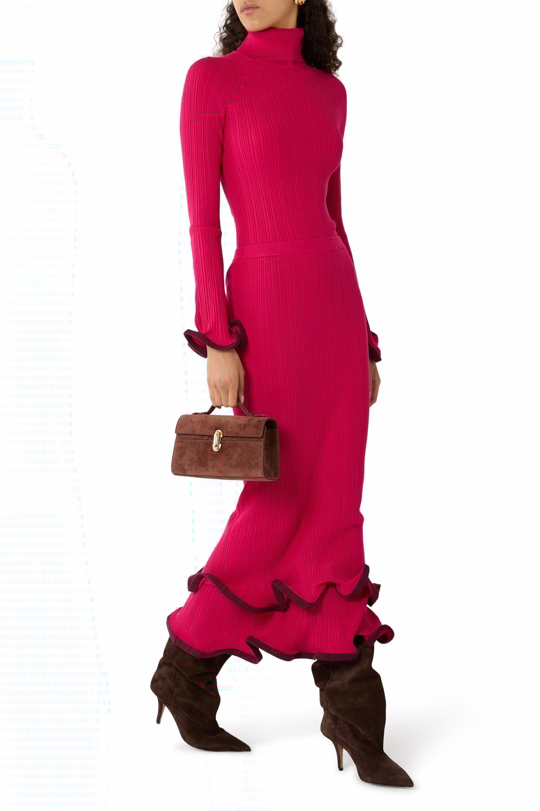 Millie Ruffled Midi Skirt