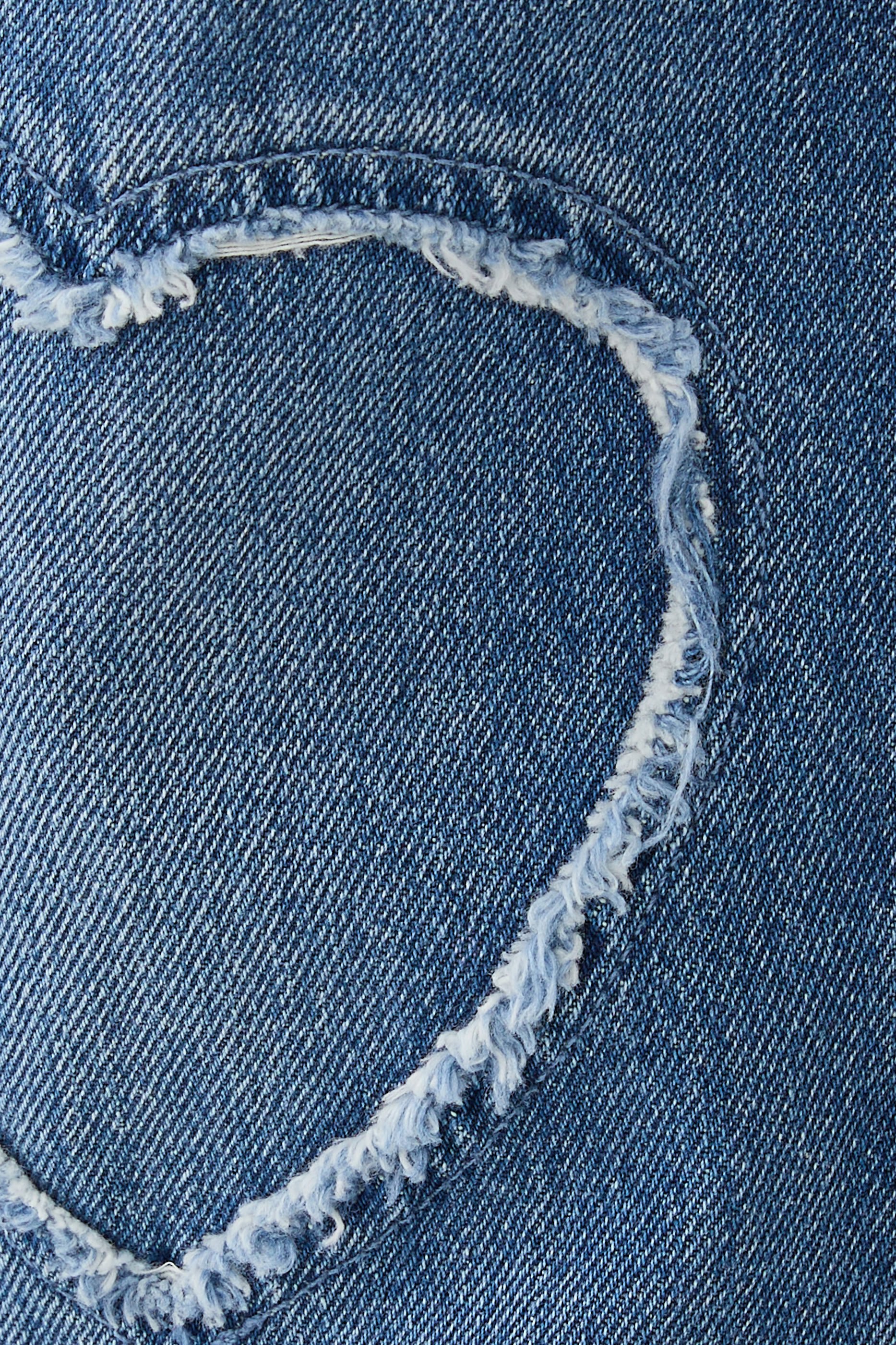 Heart Denim Straight Jeans