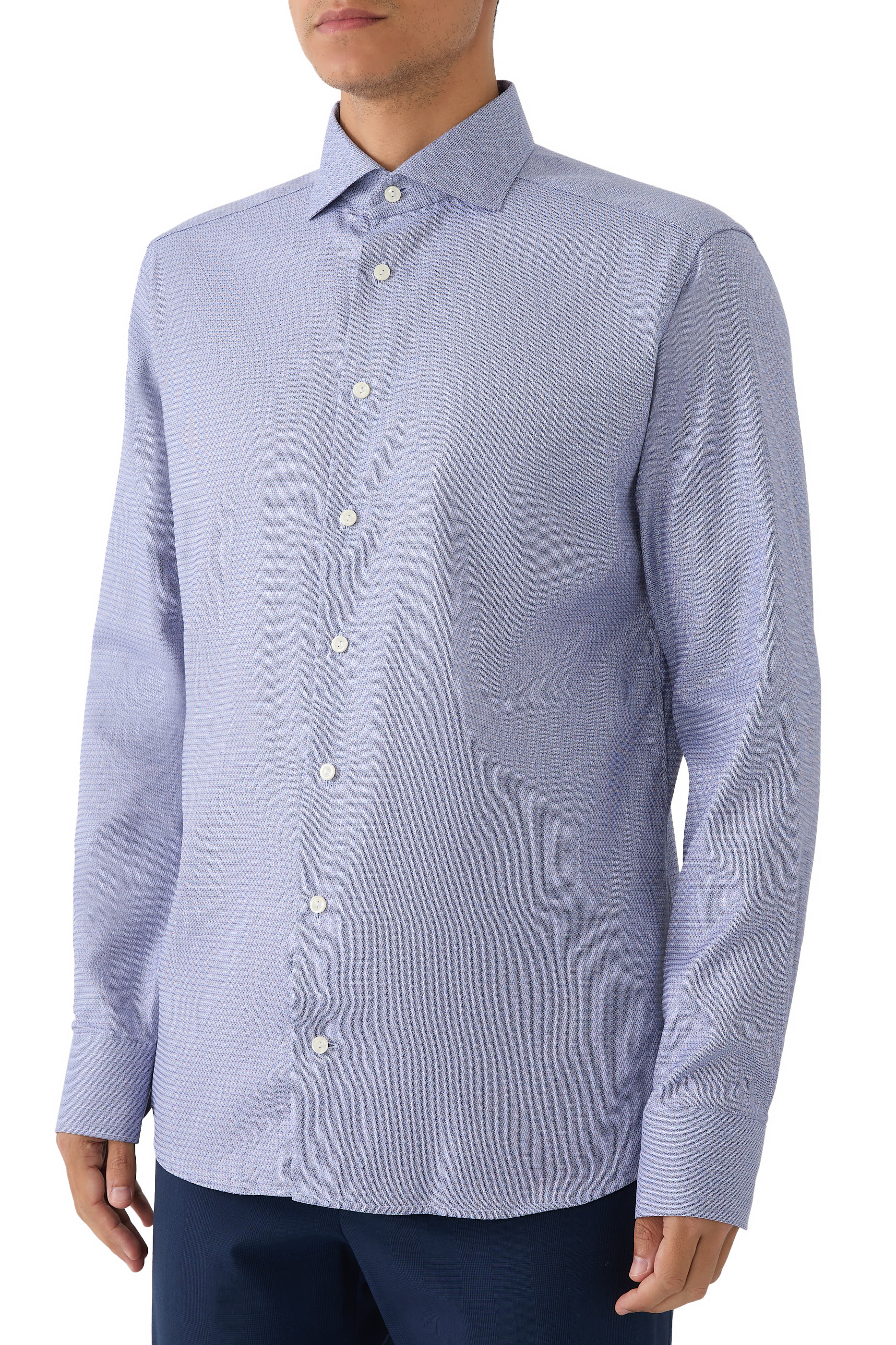 Semi Solid Signature Twill Shirt