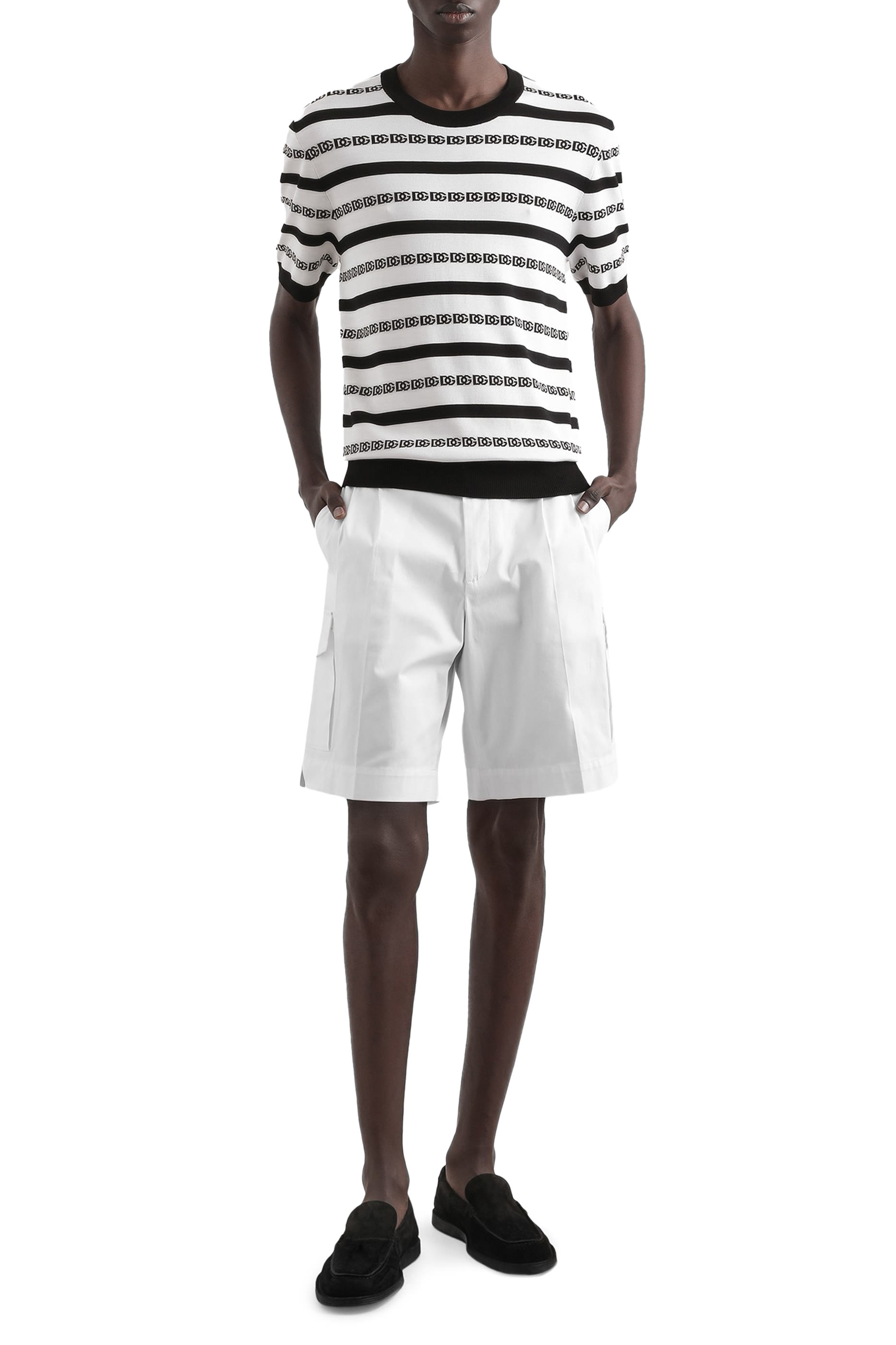 All-Over Logo Print Silk Pullover