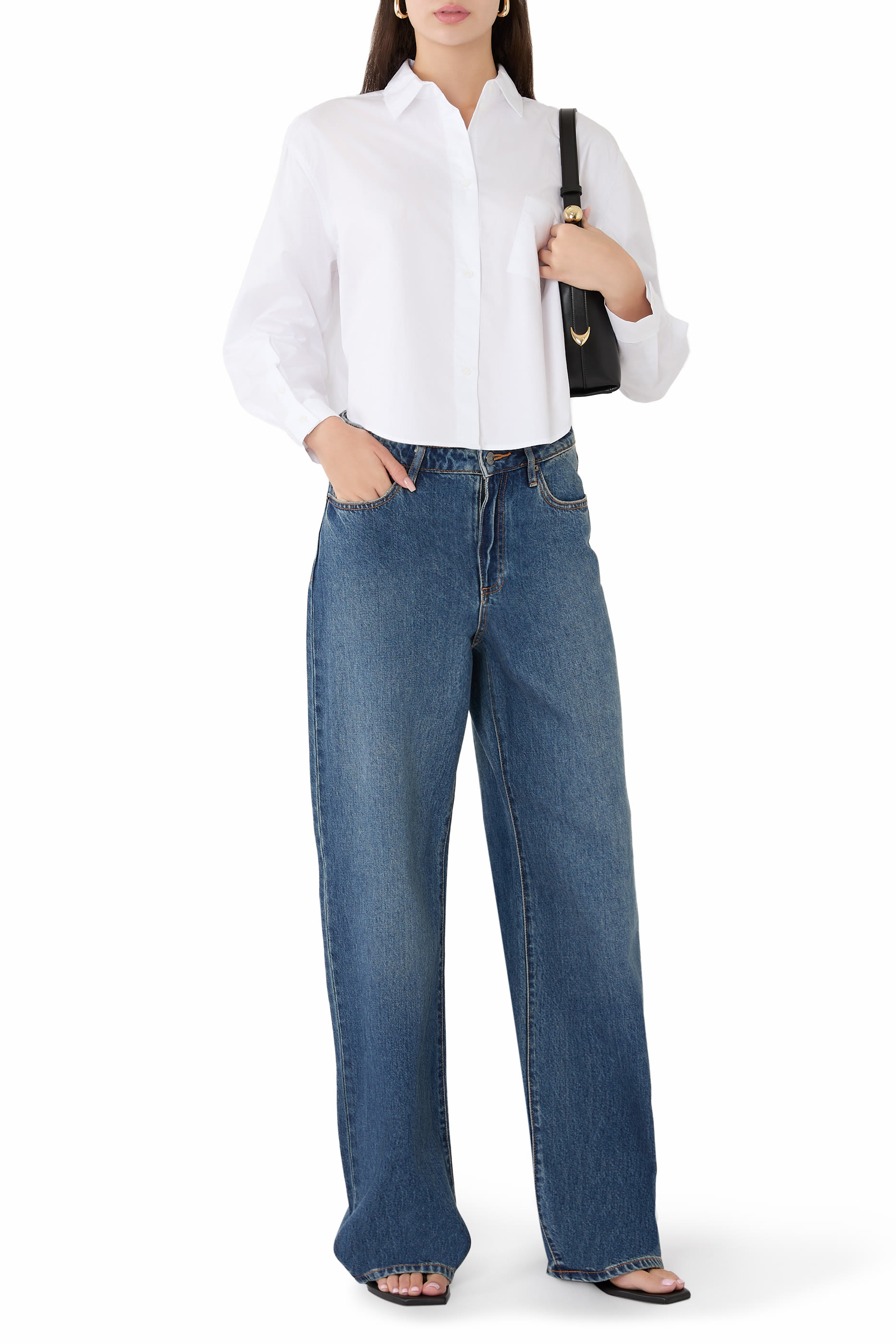 Faded 5-Pocket Pants