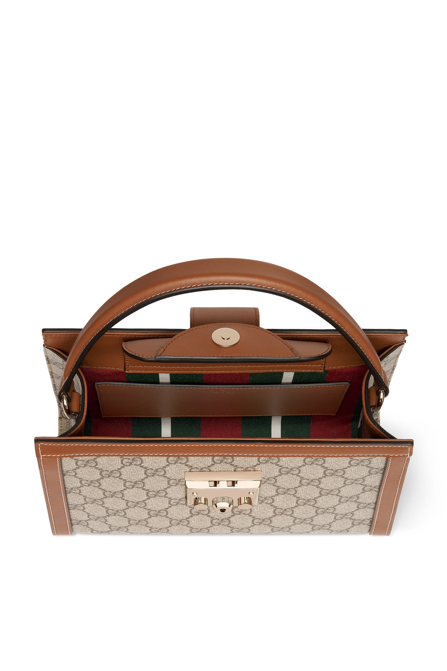  Padlock Medium Top Handle Bag