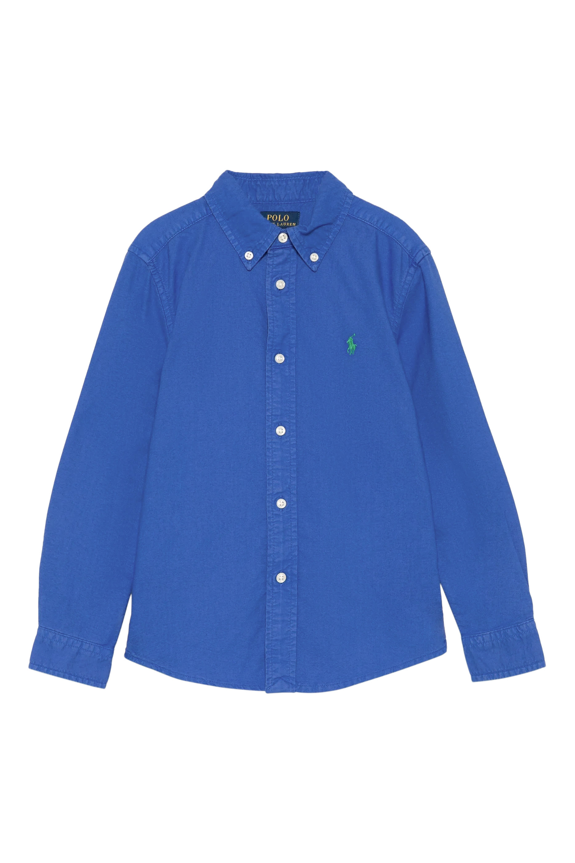 Kids Garment-Dyed Cotton Oxford Shirt