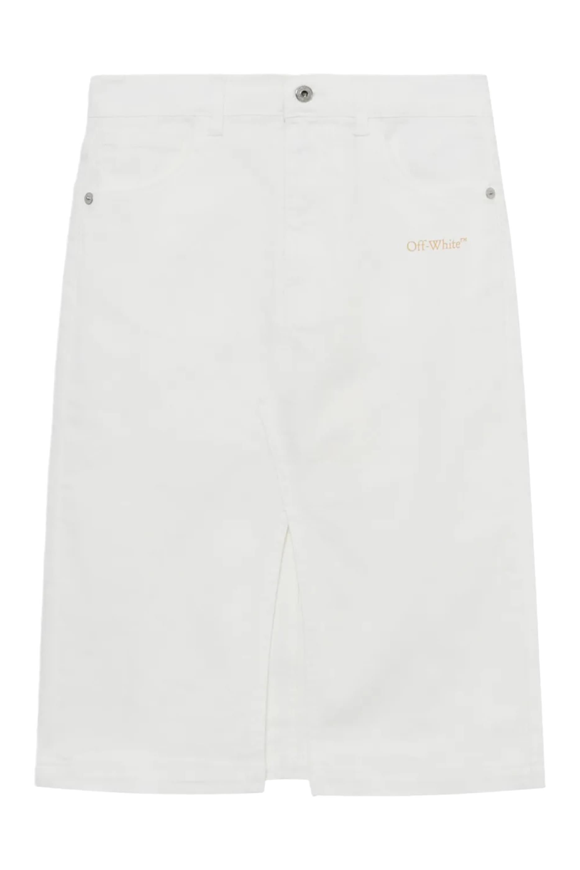 Kids Diagonal Bookish Denim Skirt