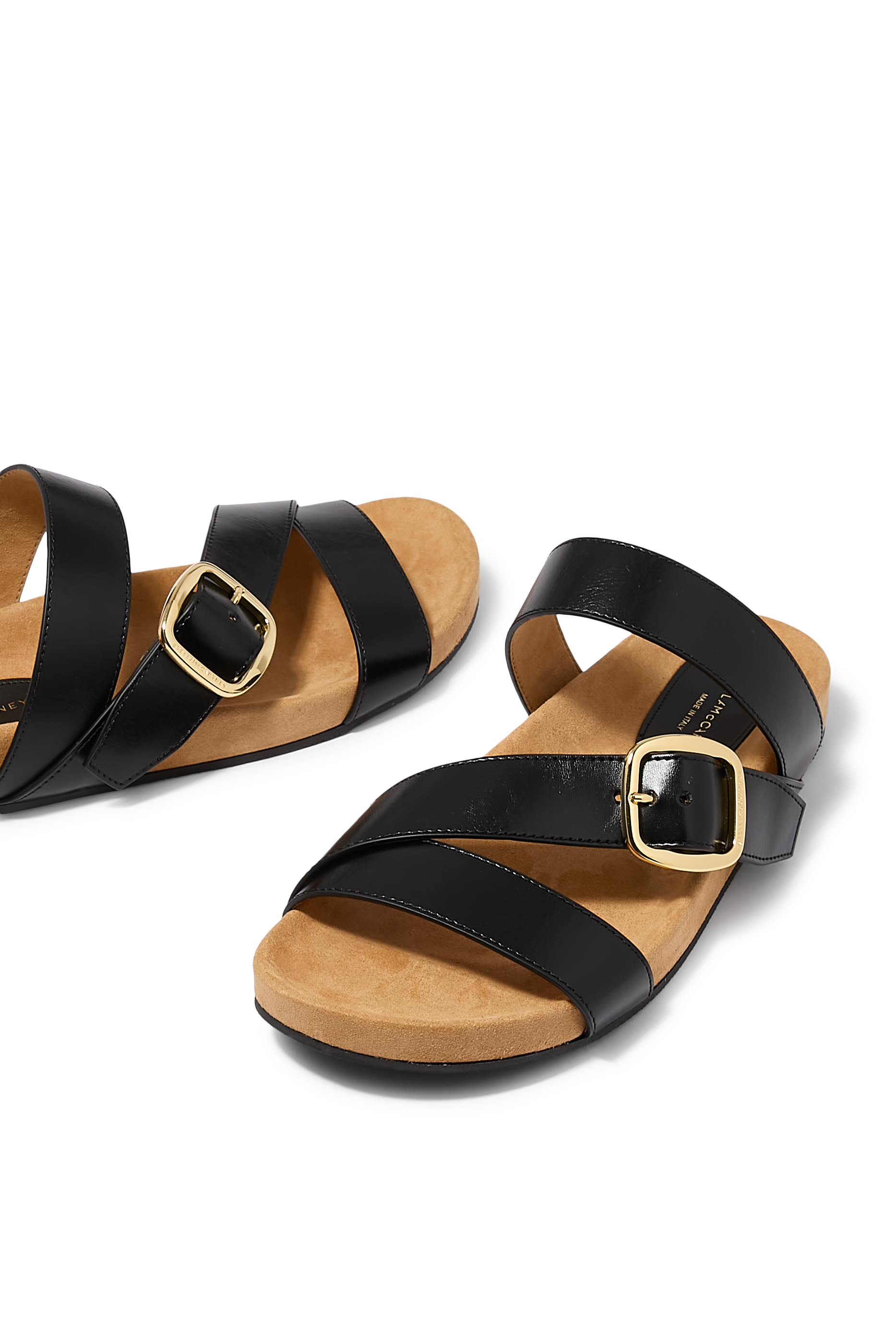 Gaia Backless Buckle Sandals 