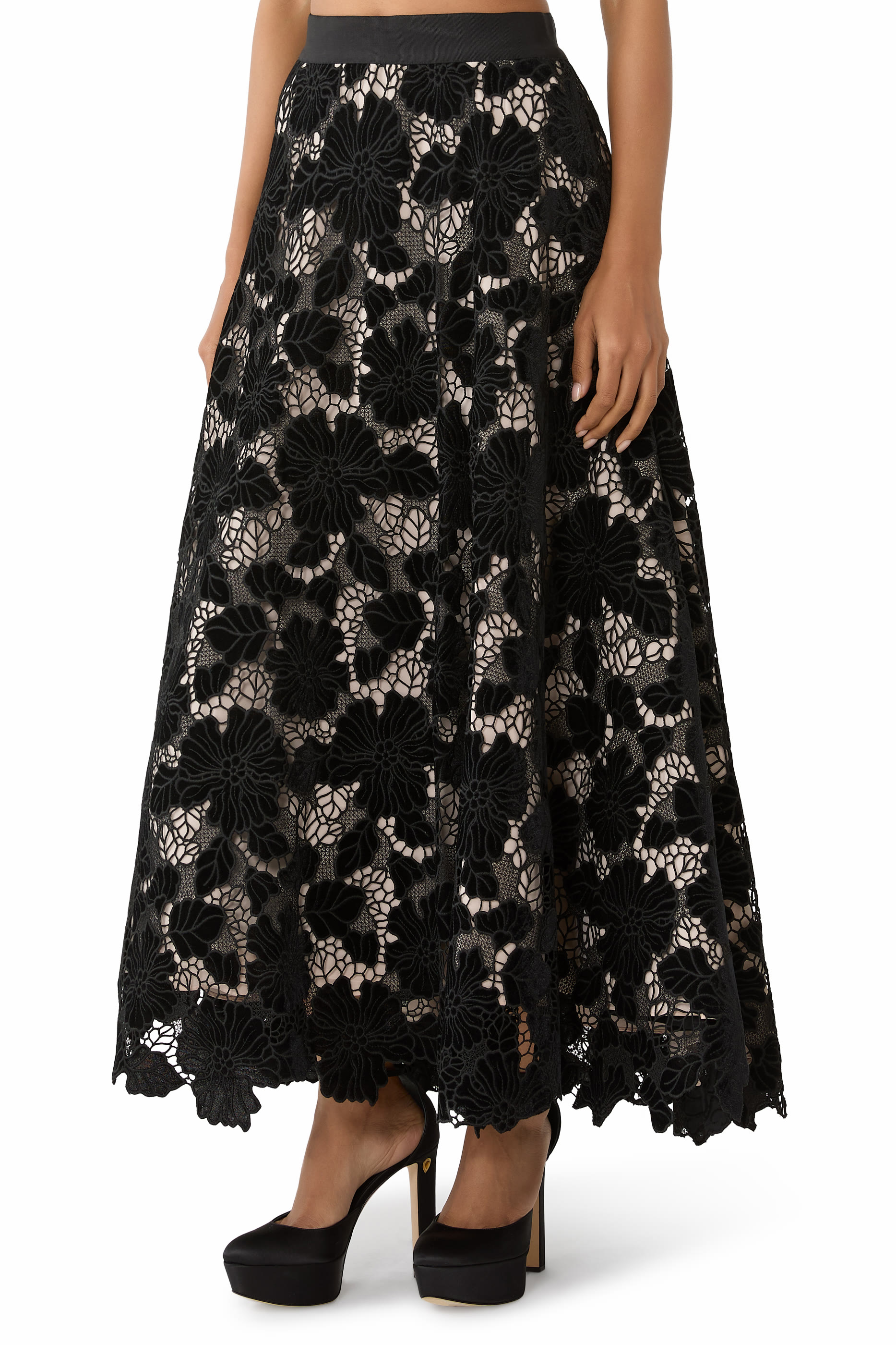 Lorena Lace Maxi Skirt