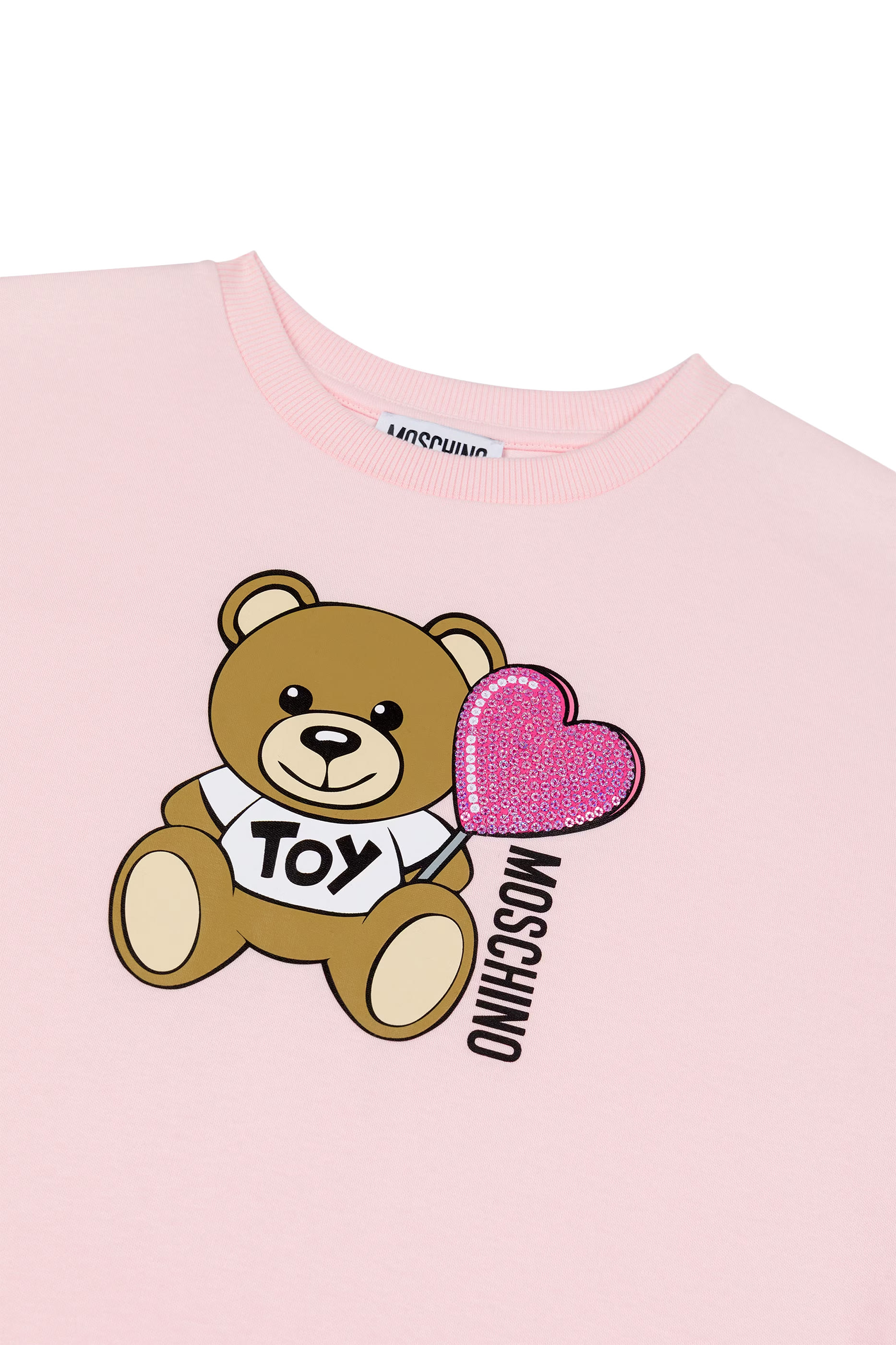 Kids Bear Graphic Round Neck T-Shirt Dress