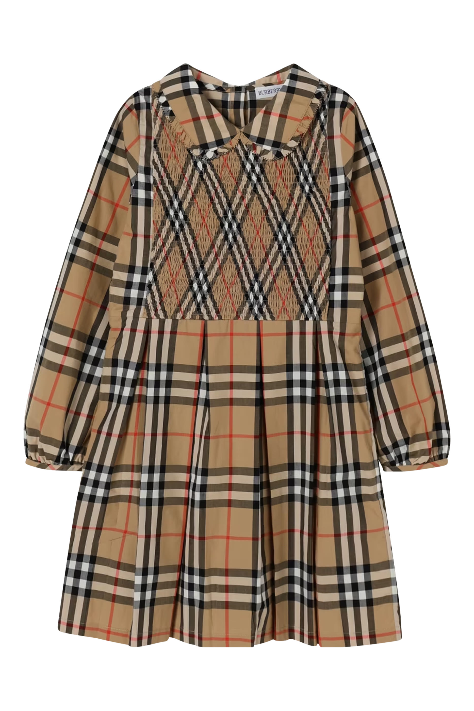 Kids Check Cotton Poplin Dress
