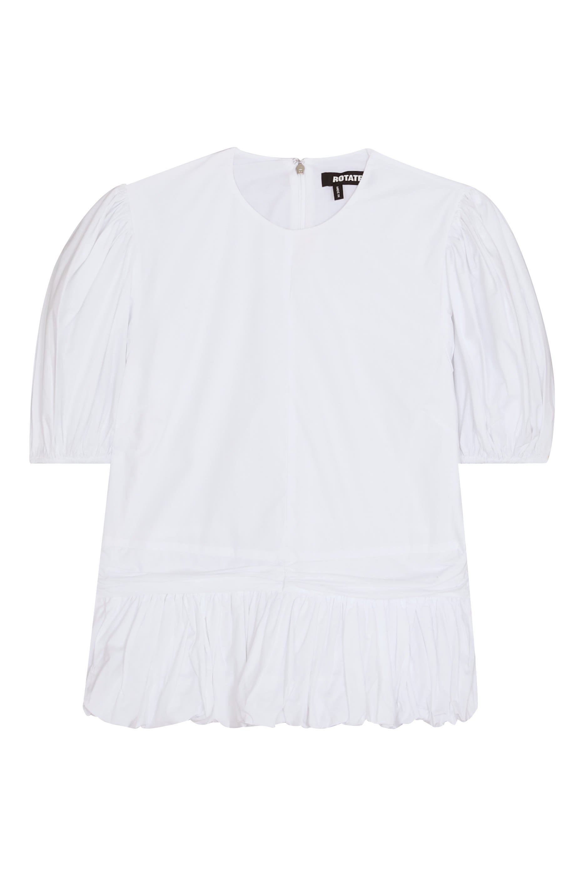 Alix Peplum Cotton Poplin Top 